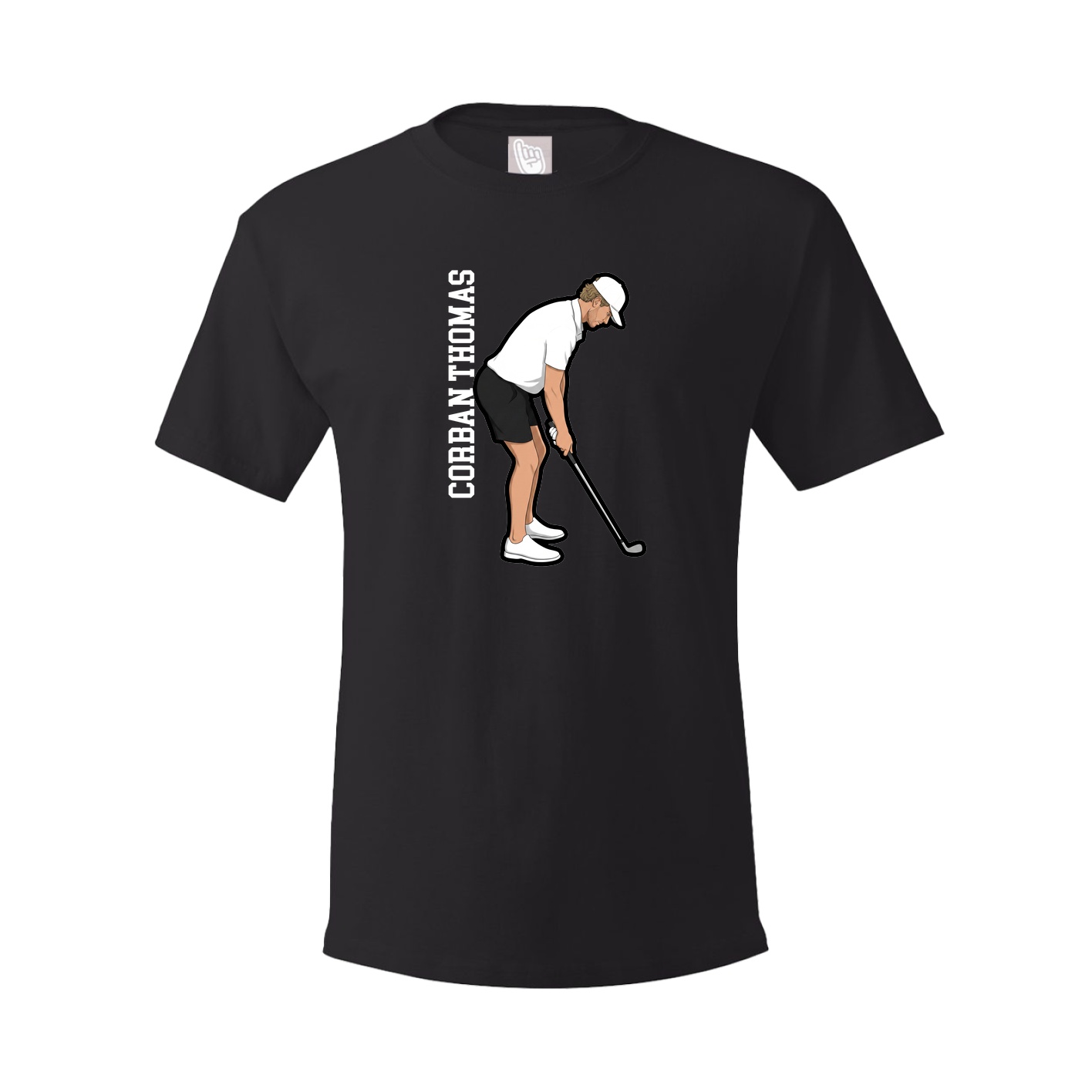 Youth Tee — Name Vertical in Black