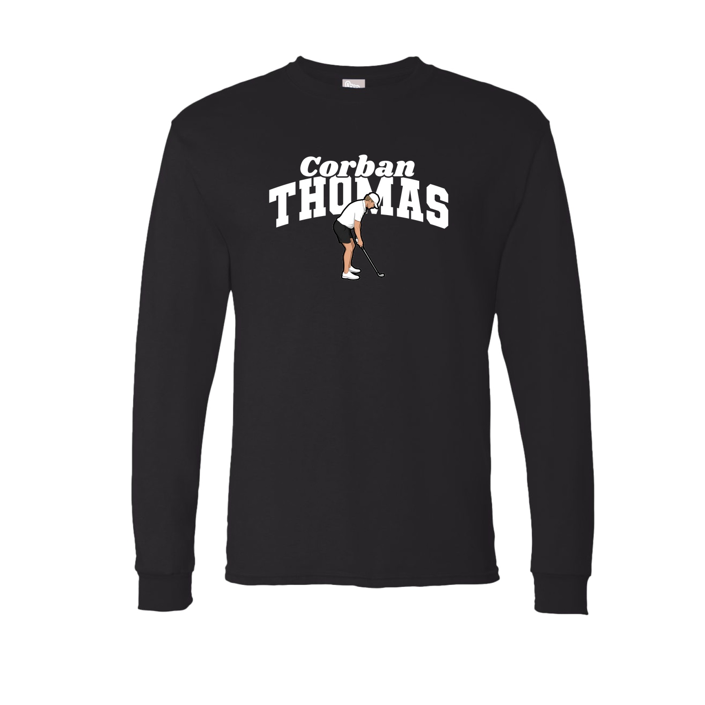 Long Sleeve Tee — Signature Arch in Black