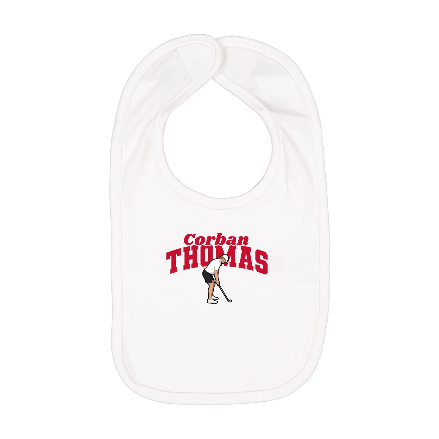 Infant Bib — Signature Arch in White