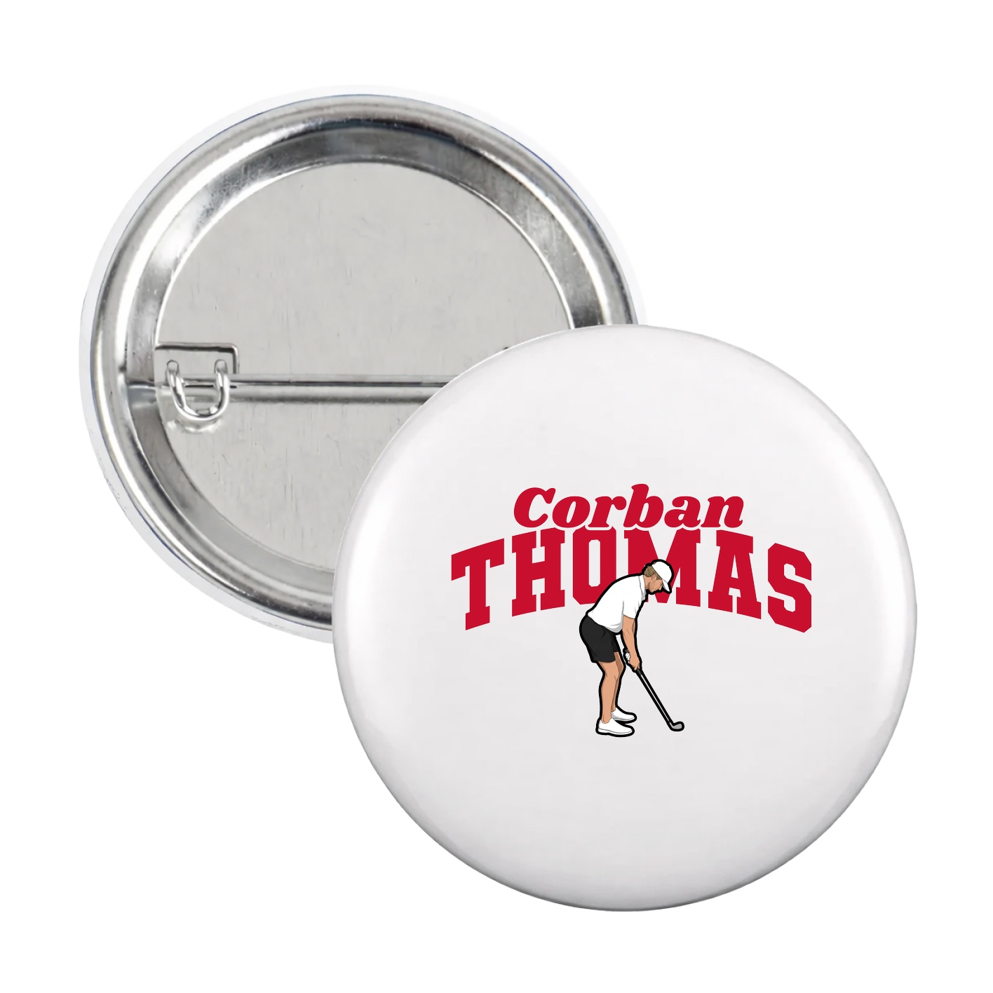 Game Day Button — Signature Arch in White