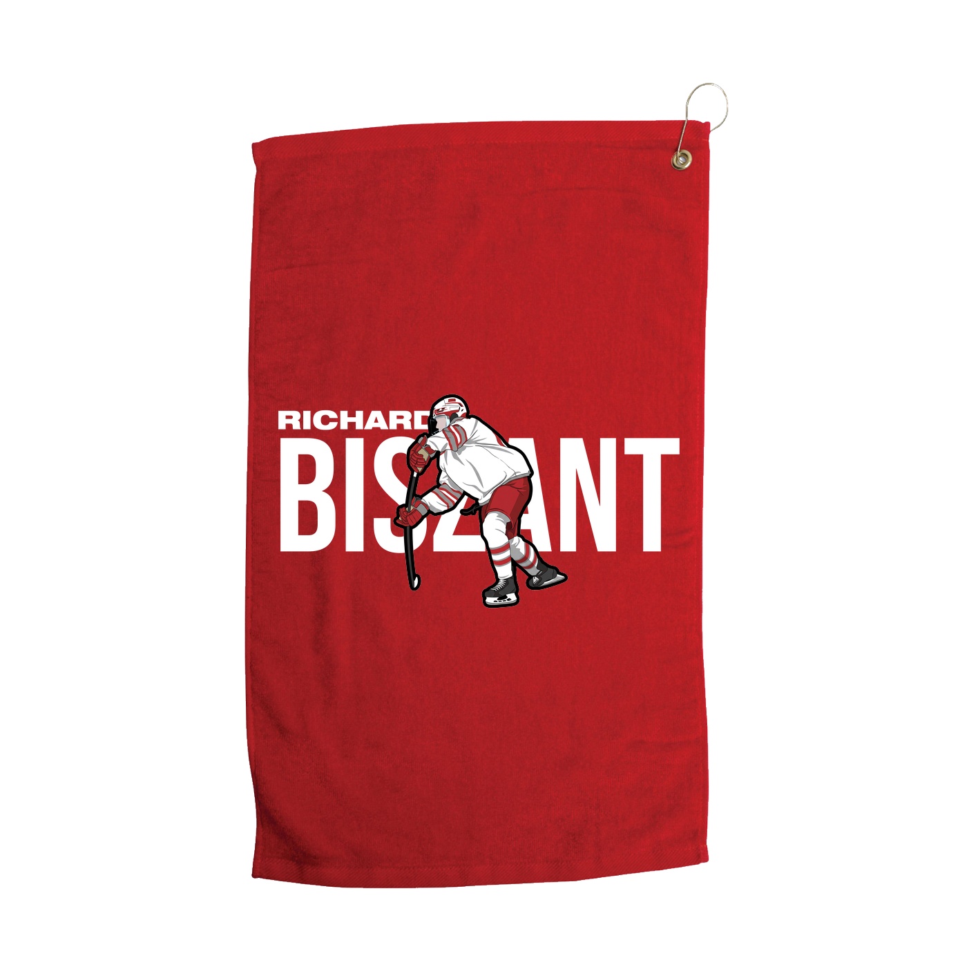 Golf Towel — Player Name in Red
