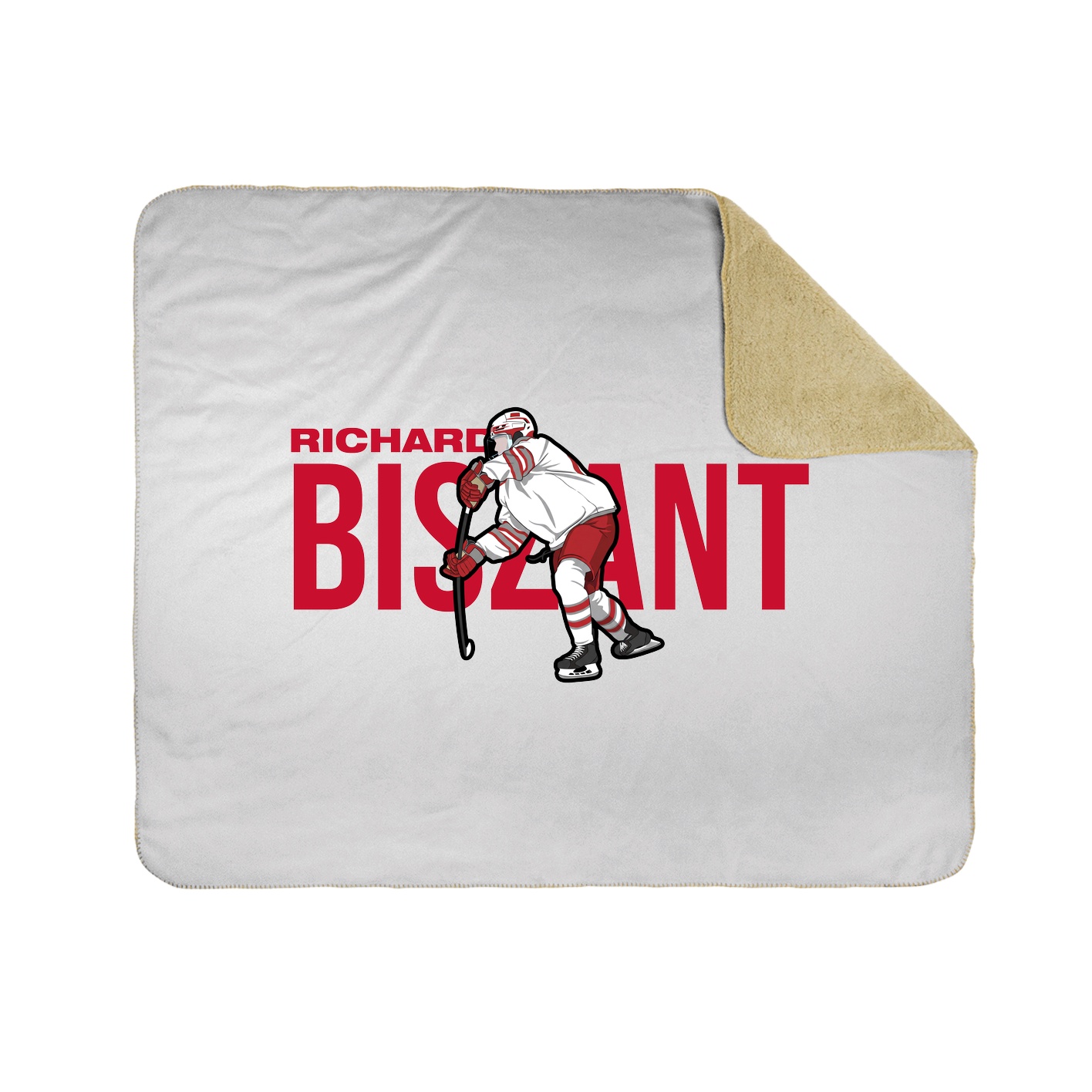Throw Blanket — Player Name in White