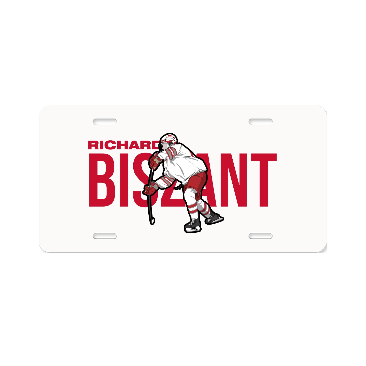 License Plate — Player Name in Classic