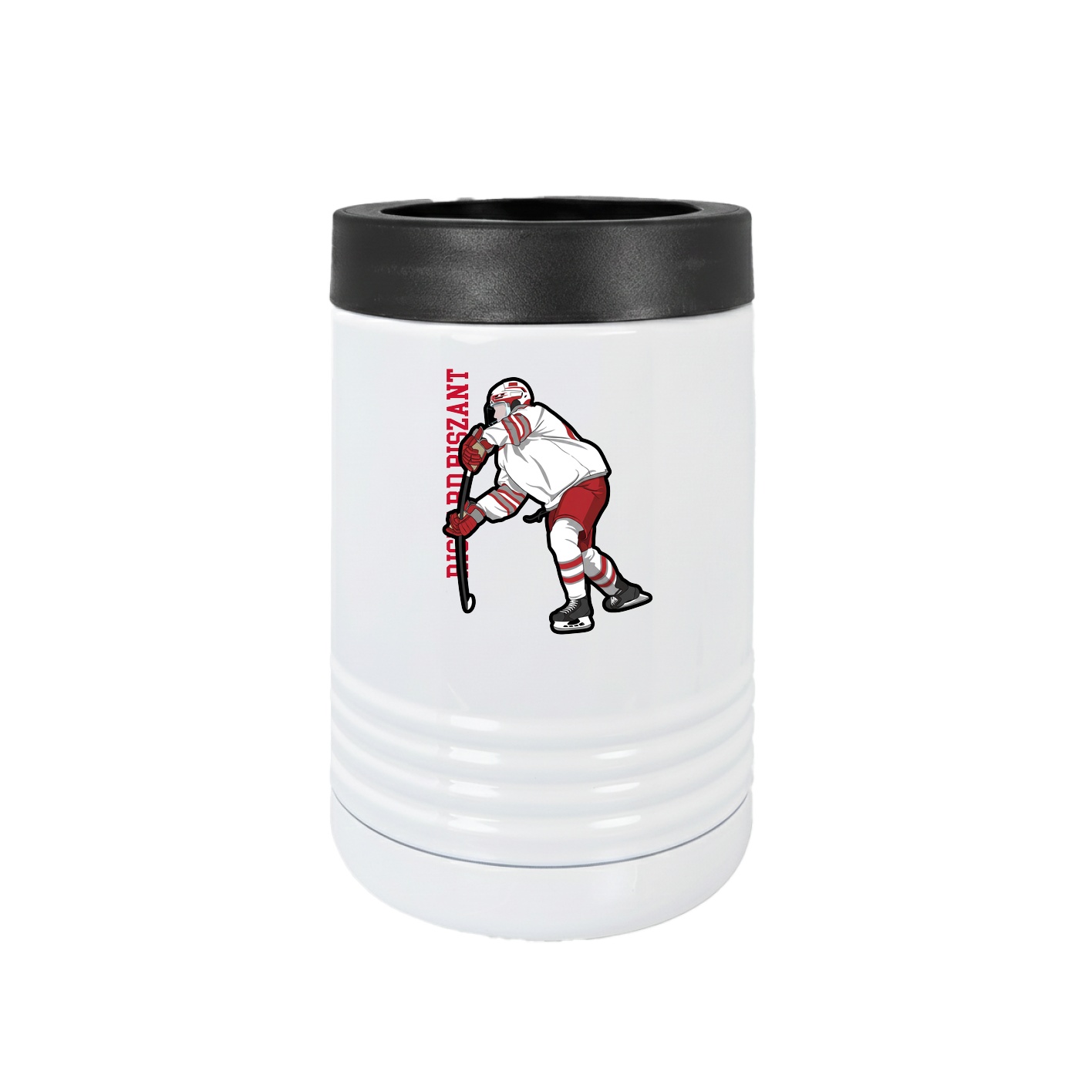 Beverage Holder — Name Vertical in White