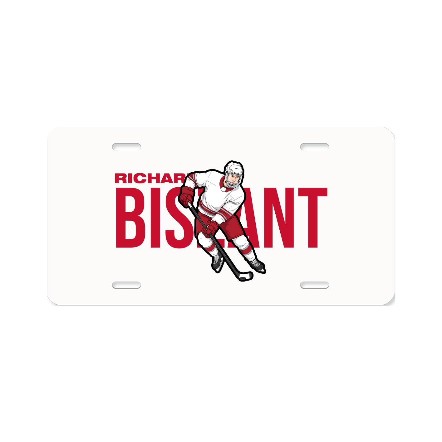 License Plate — Player Name in Classic