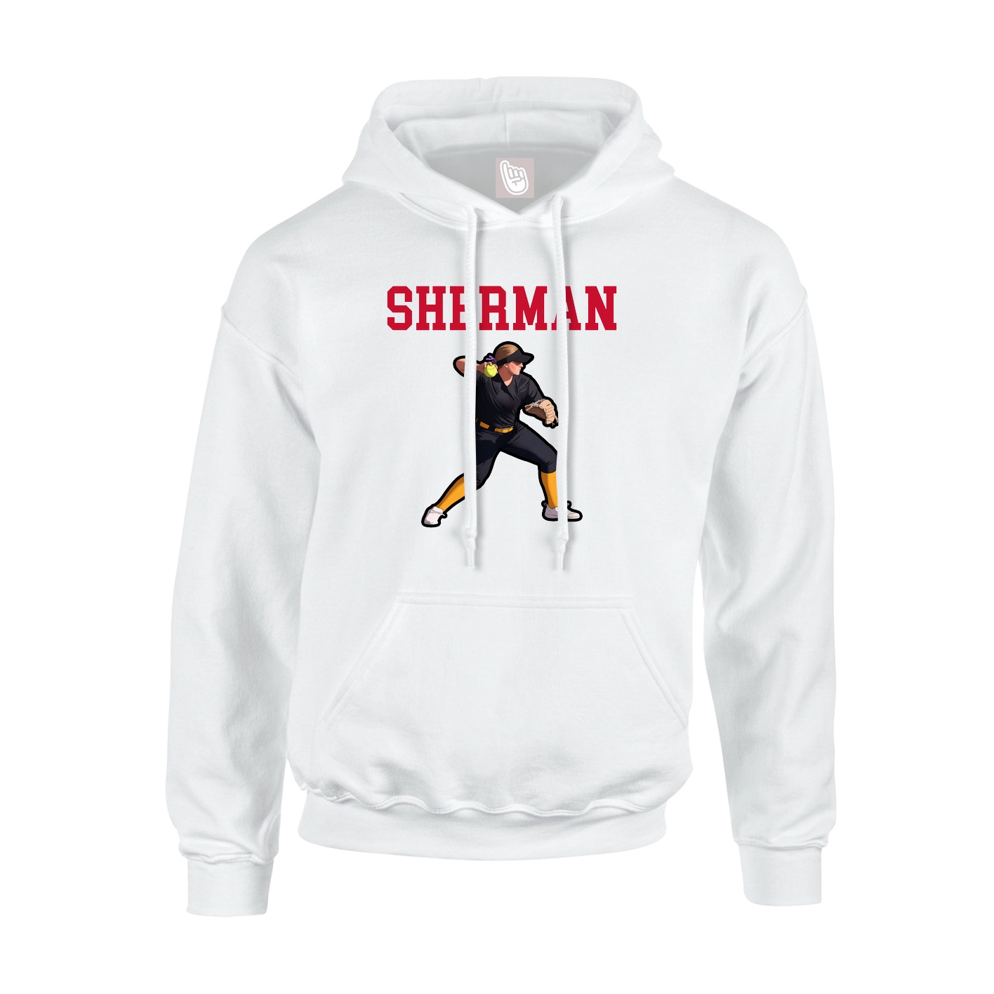 Hoodie — Shirsey in White