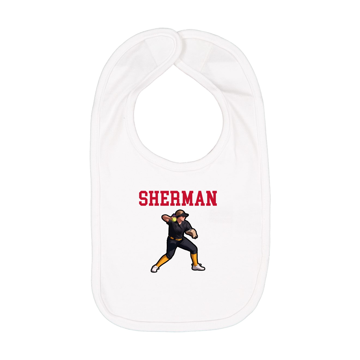 Infant Bib — Shirsey in White