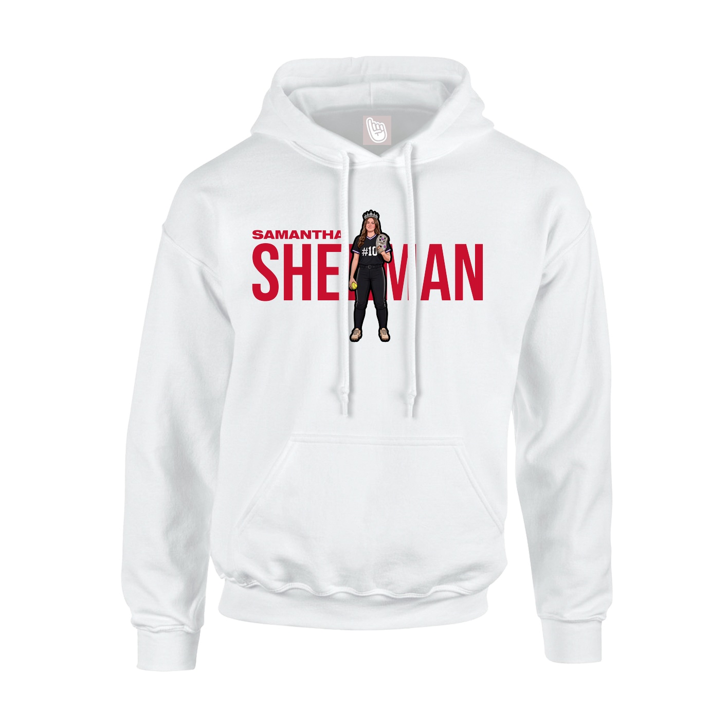 Hoodie — Player Name in White