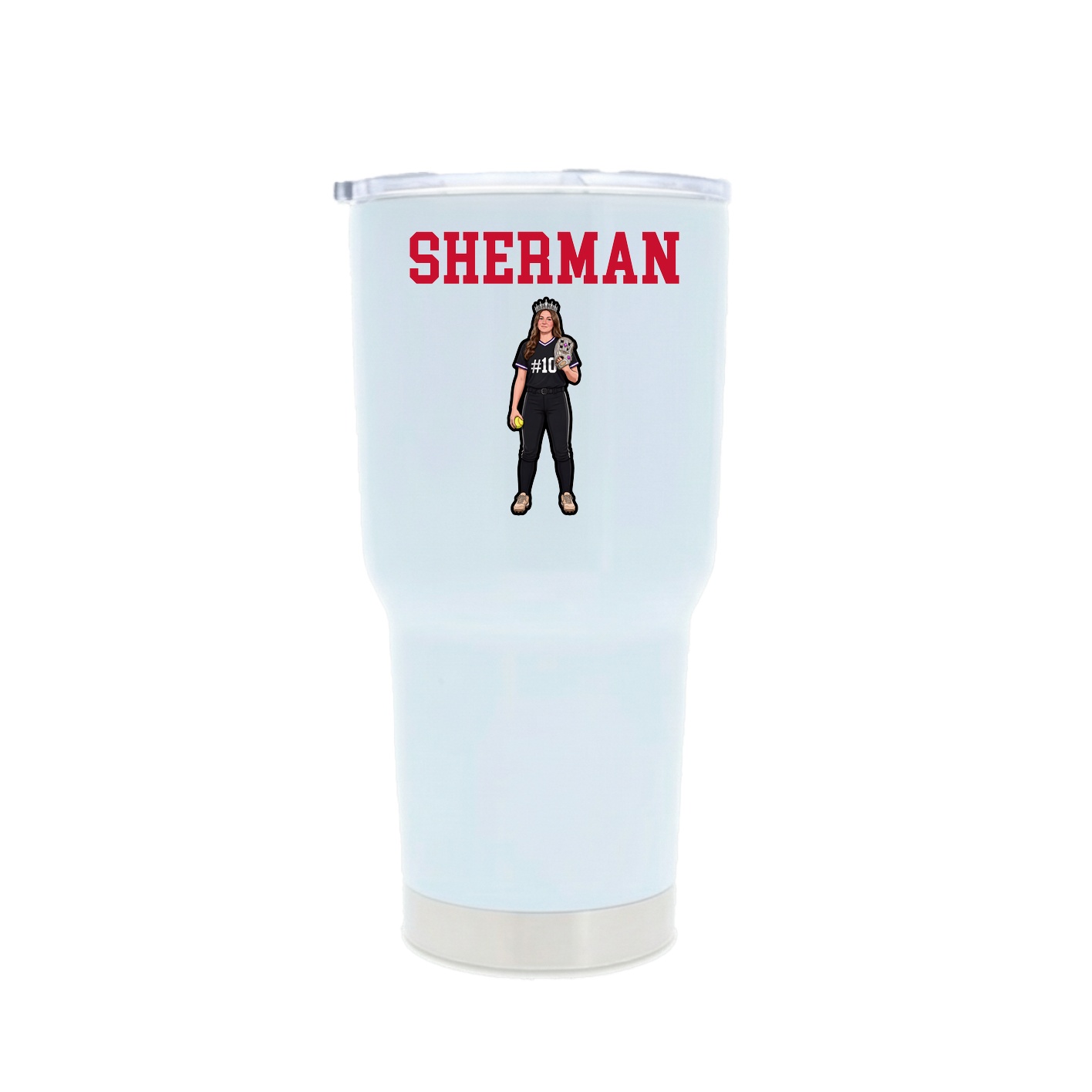 30oz Stainless Steel Tumbler — Shirsey in White