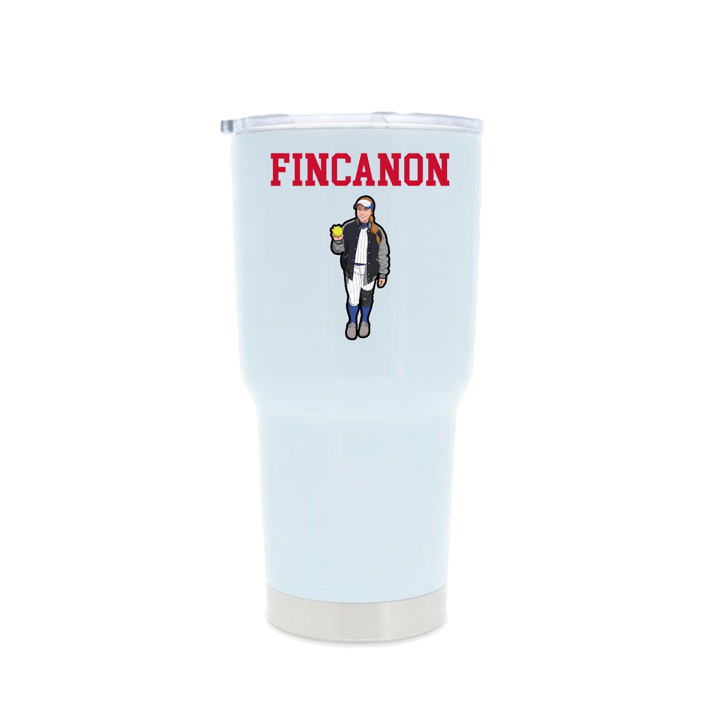 30oz Stainless Steel Tumbler — Shirsey in White
