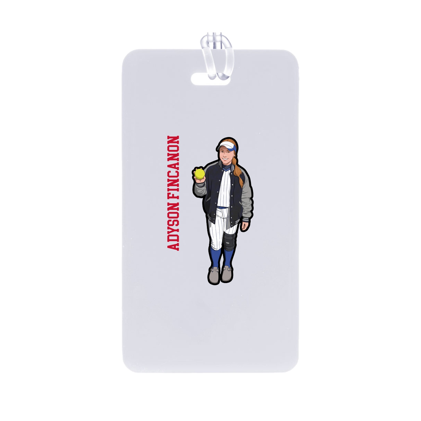 Bag Tag — Name Vertical in Classic