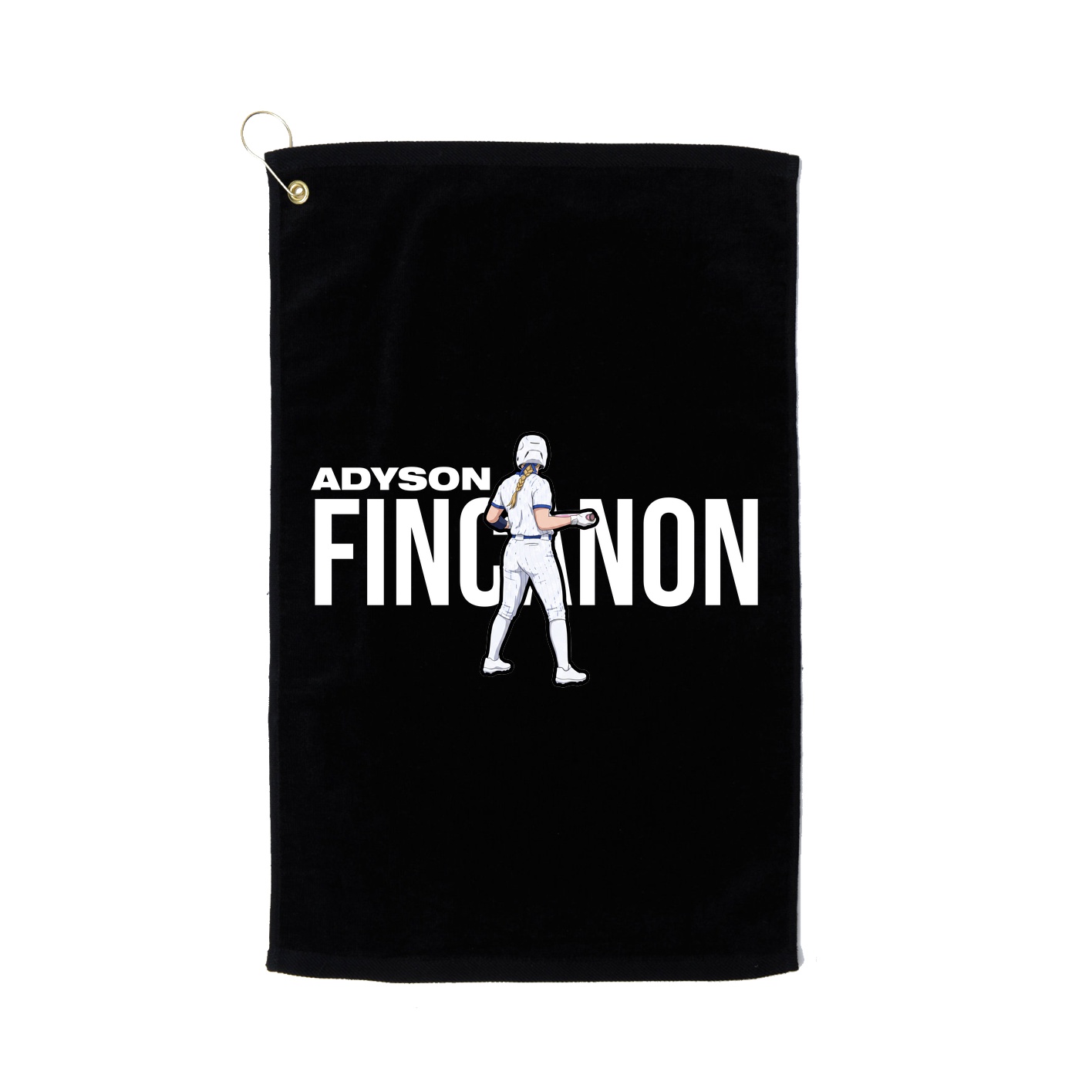 Golf Towel — Player Name in Black