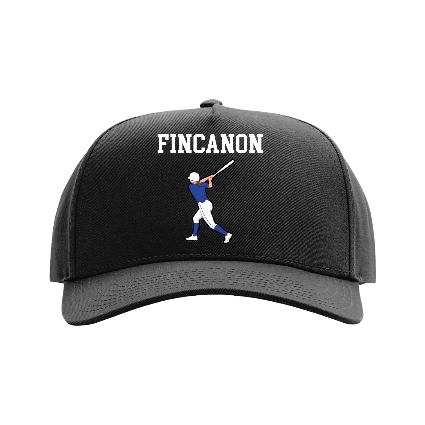 Full Fabric Five-Panel Champ Cap — Shirsey in Black