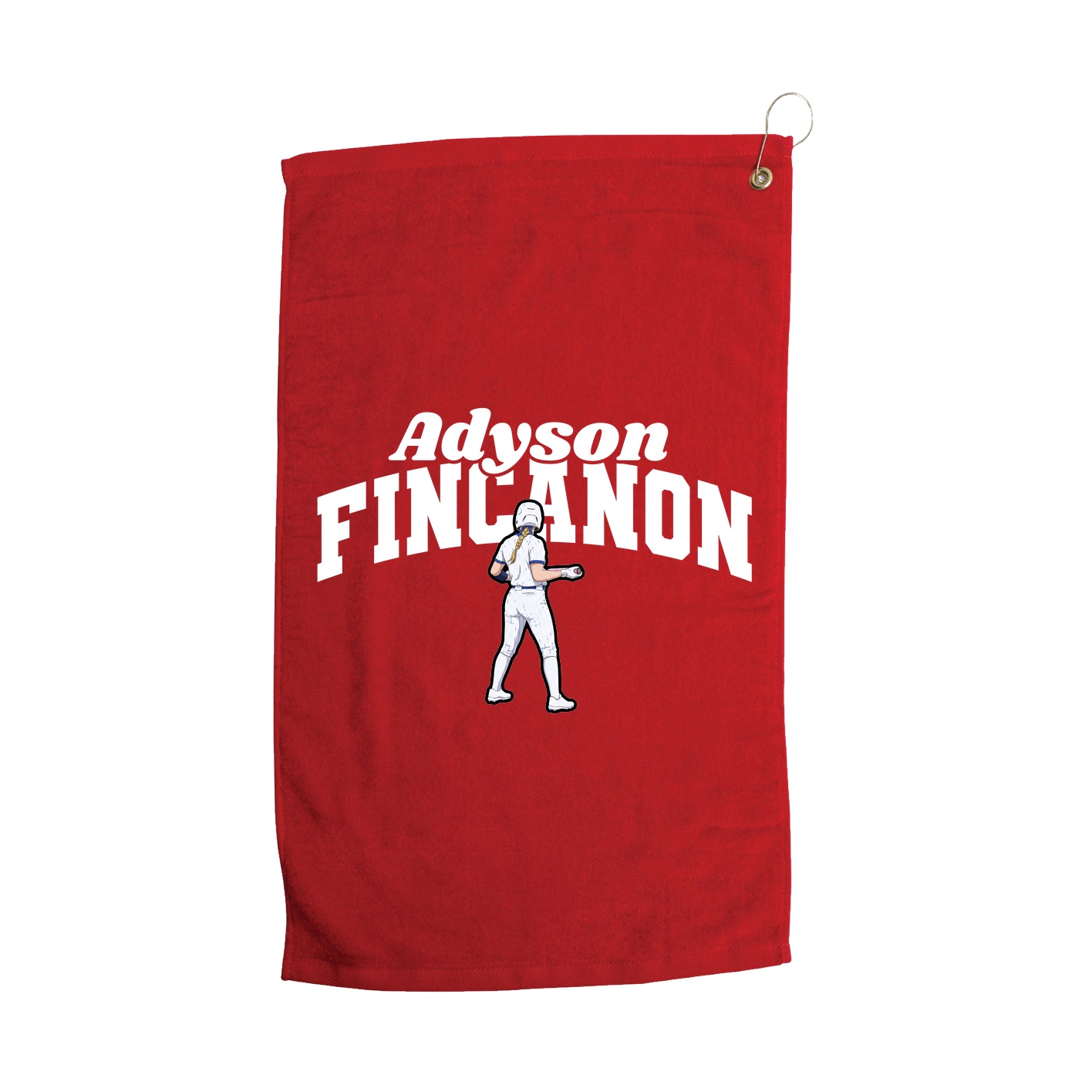 Golf Towel — Signature Arch in Red
