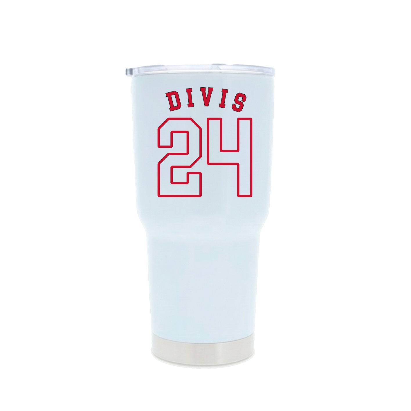 30oz Stainless Steel Tumbler — Shirsey Arch in White