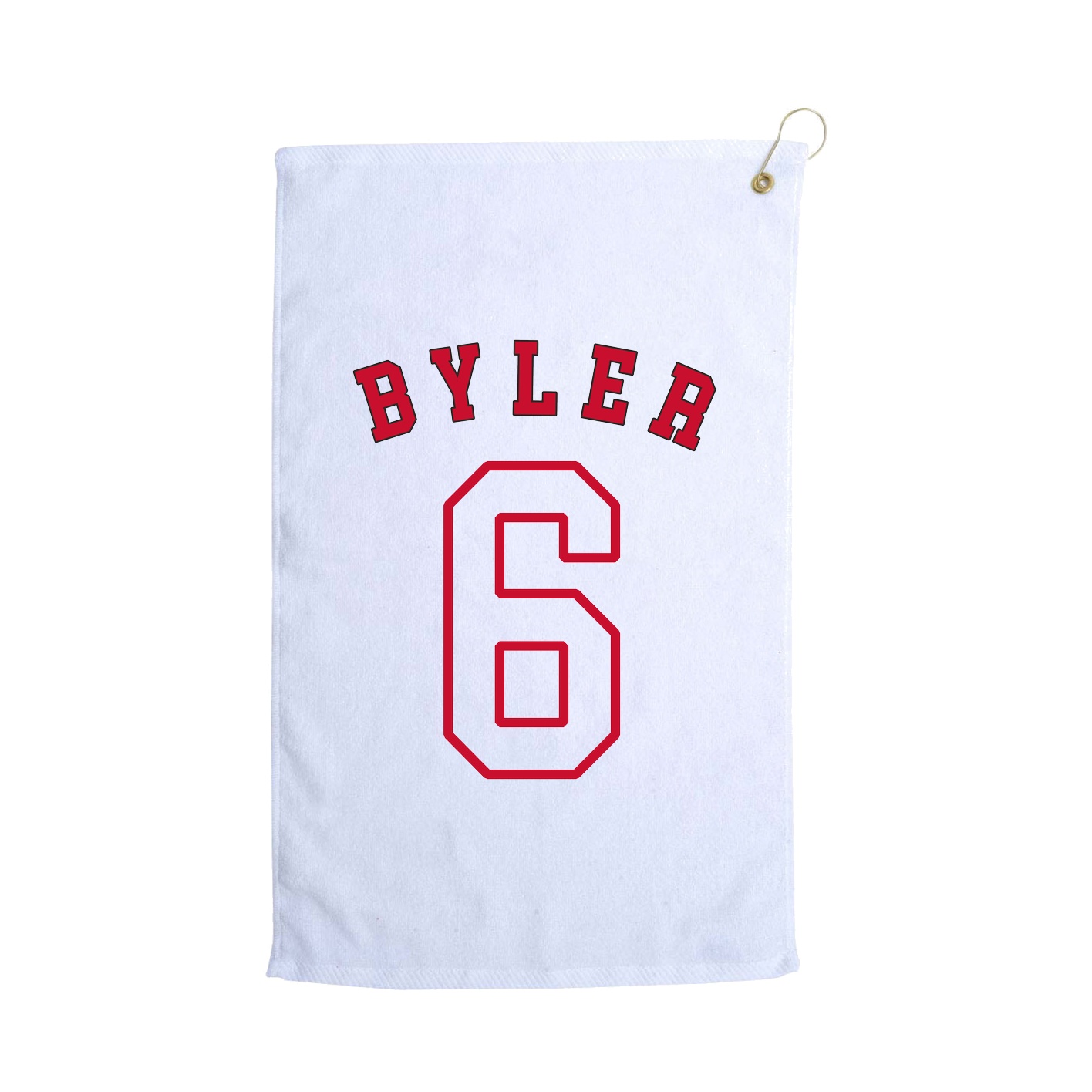 Golf Towel — Shirsey Arch in White