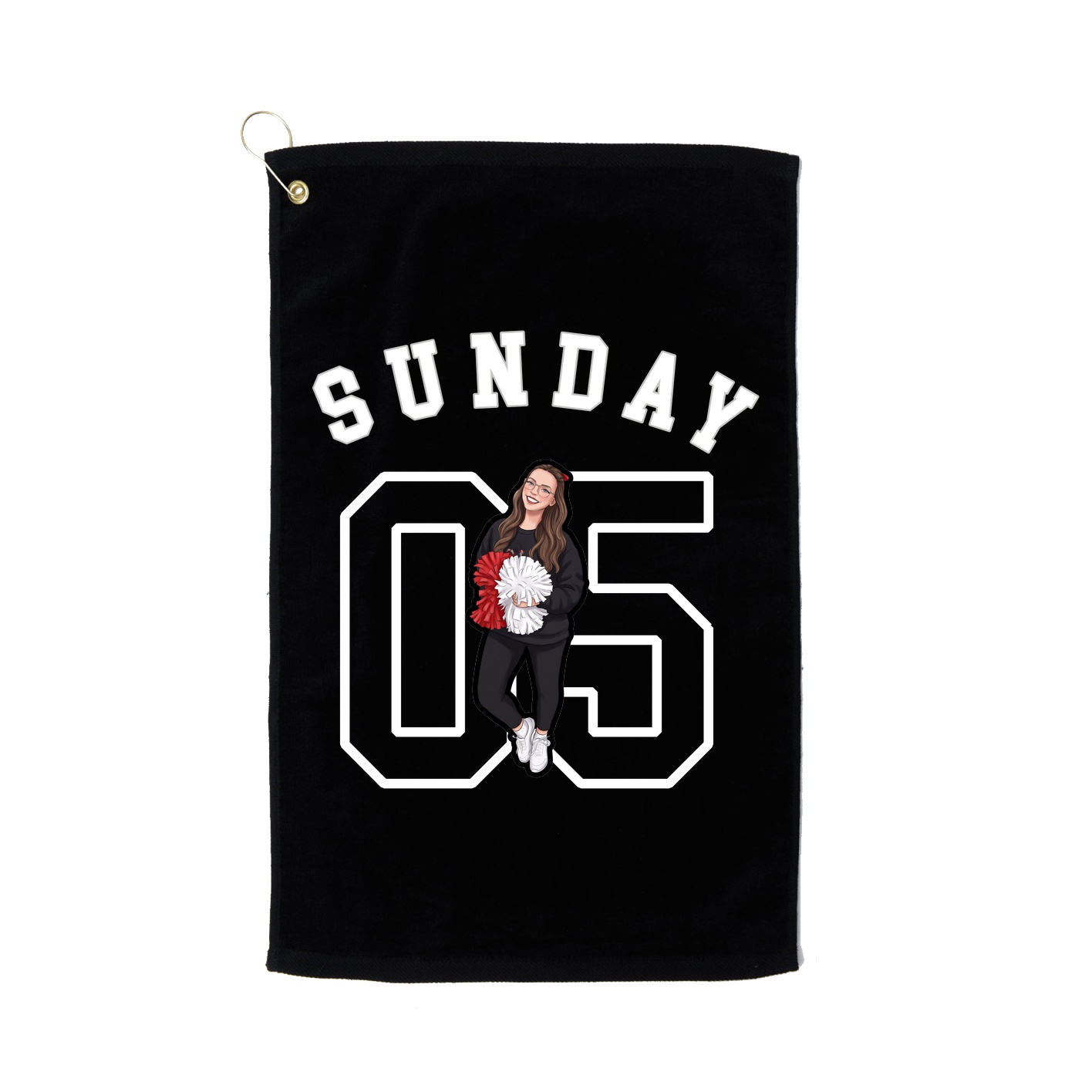 Golf Towel — Shirsey Arch in Black