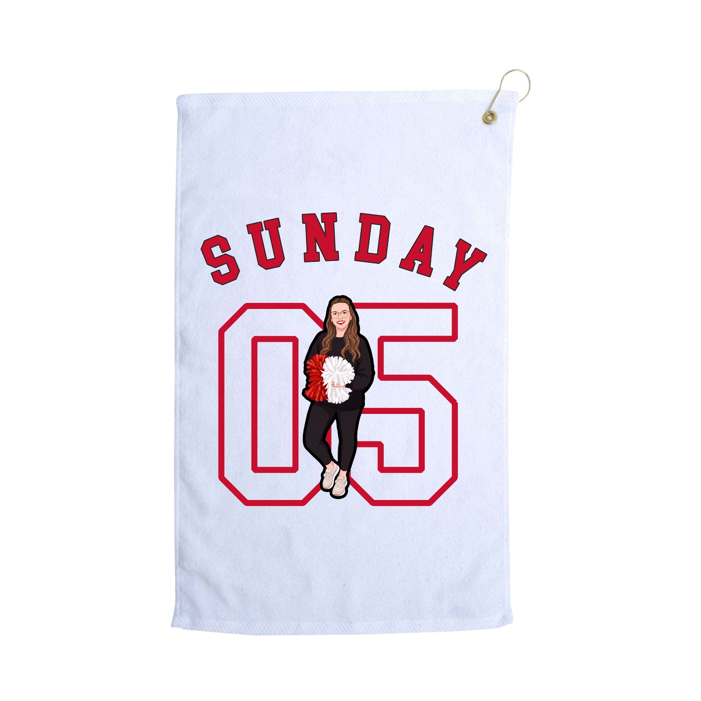 Golf Towel — Shirsey Arch in White