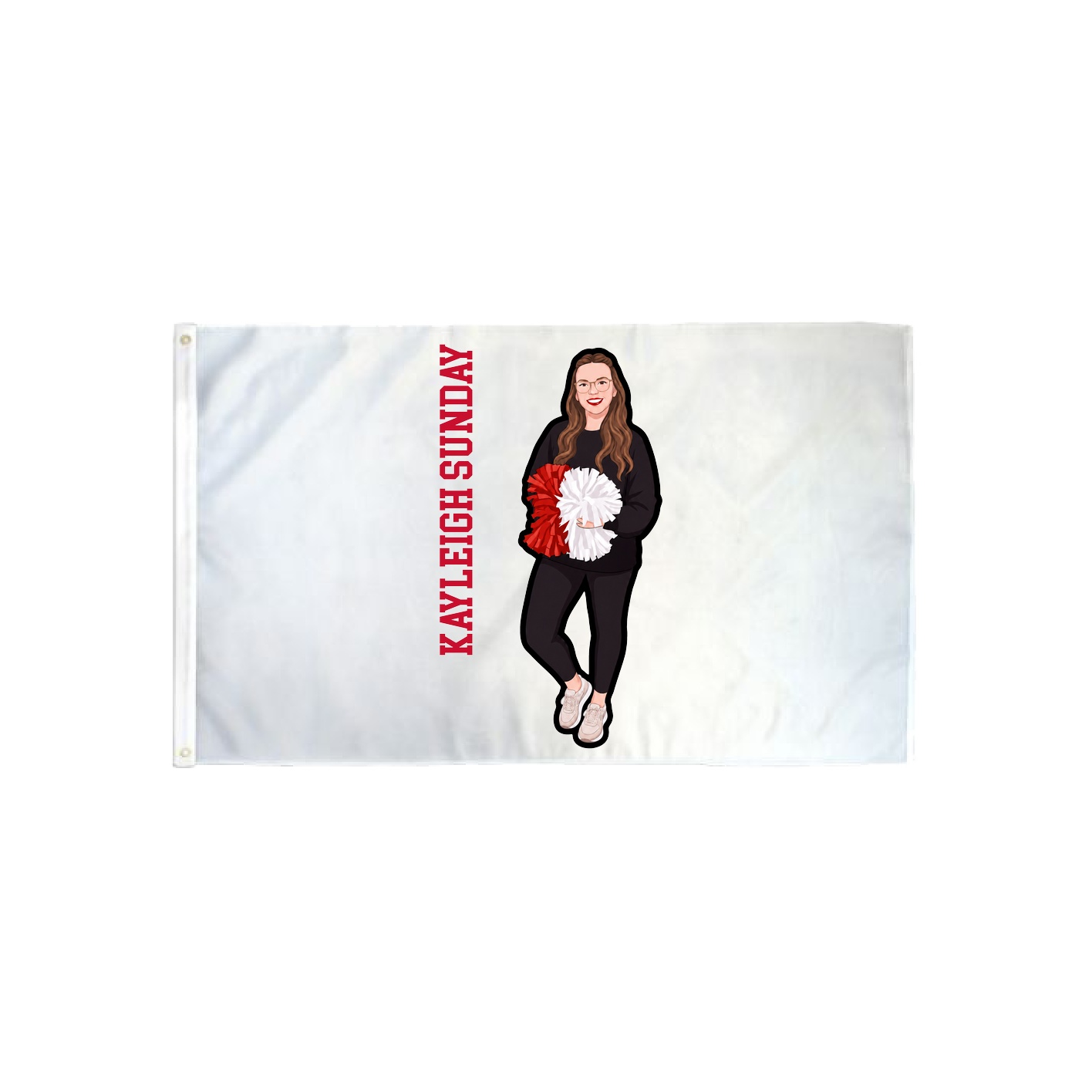 3x5 Flag — Name Vertical in Classic