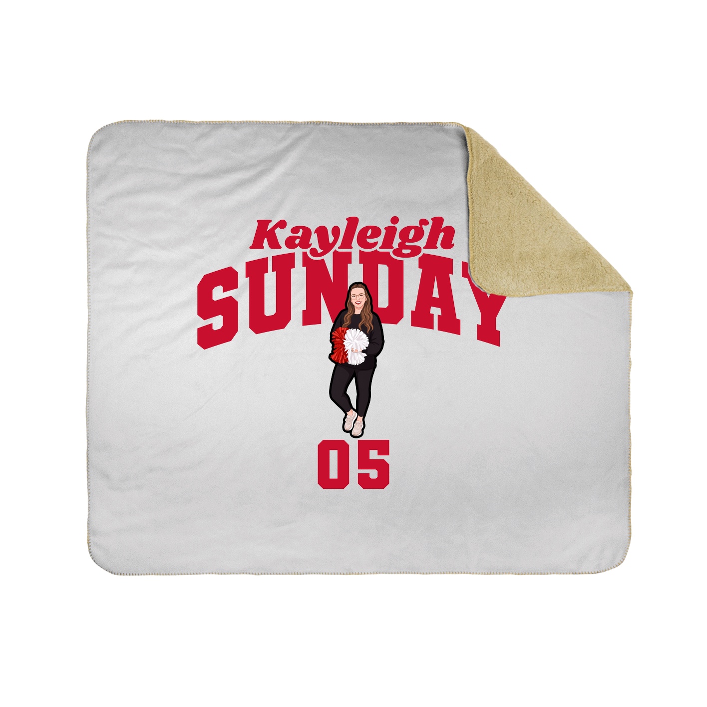 Throw Blanket — Signature Arch in White