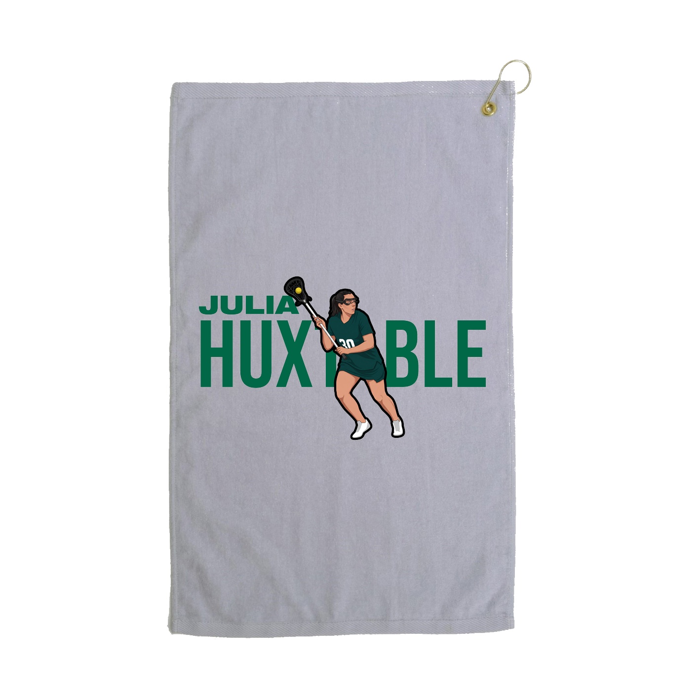 Golf Towel — Player Name in Grey