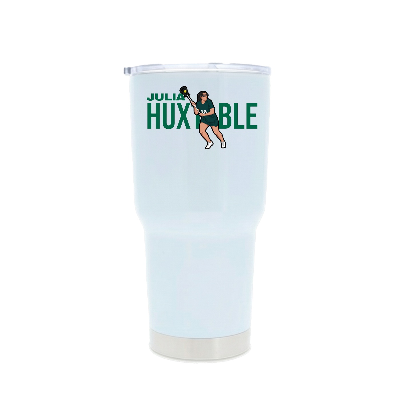 30oz Stainless Steel Tumbler — Player Name in White