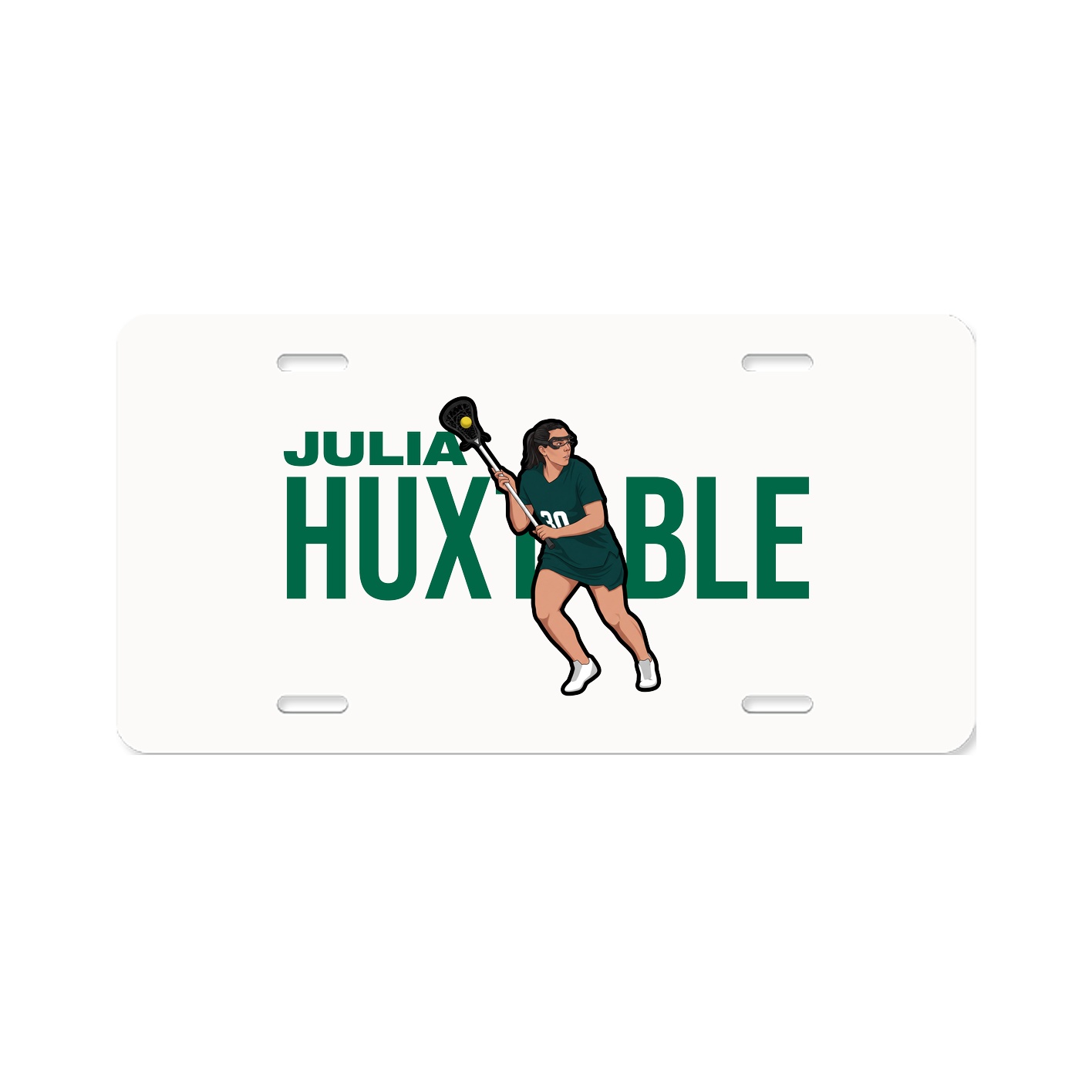 License Plate — Player Name in Classic