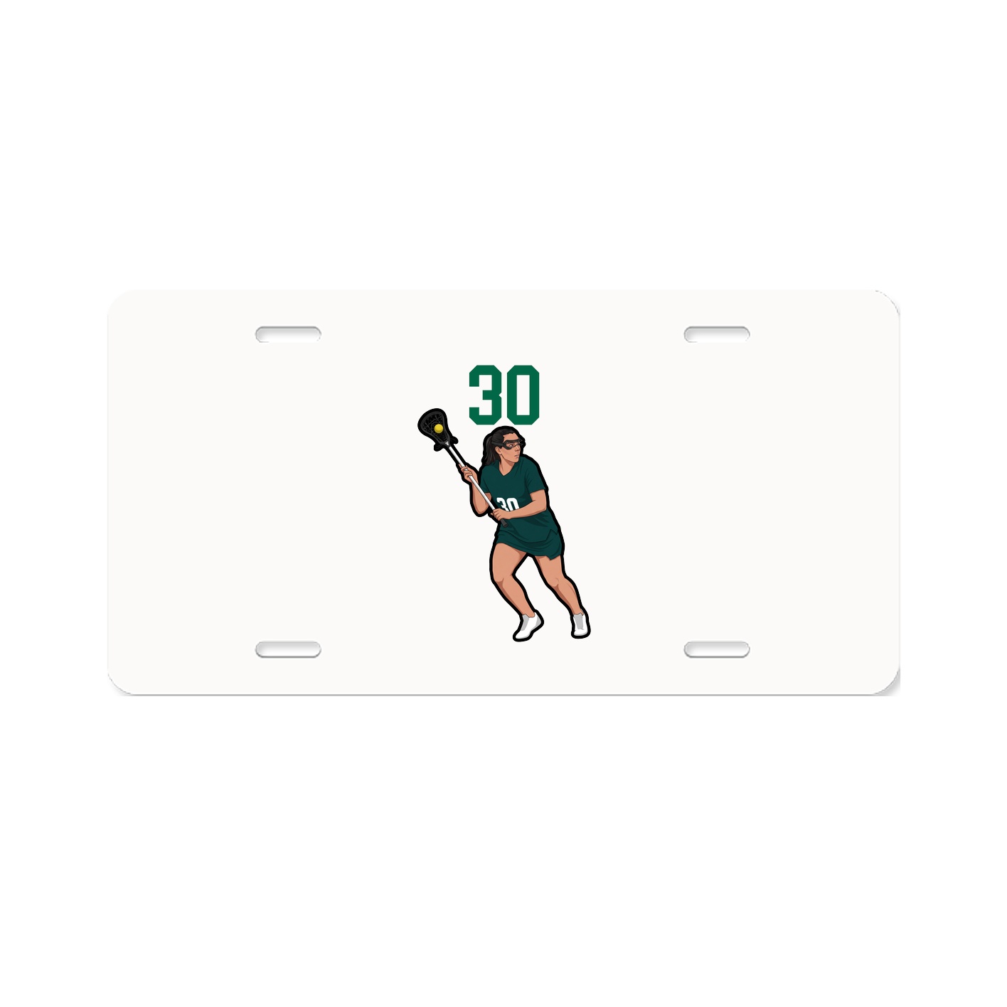 License Plate — Number Top in Classic