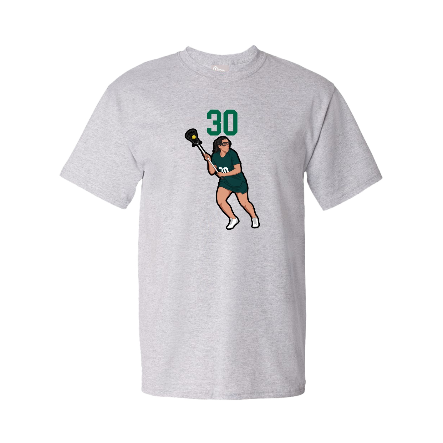 Youth Tee — Number Top in Grey
