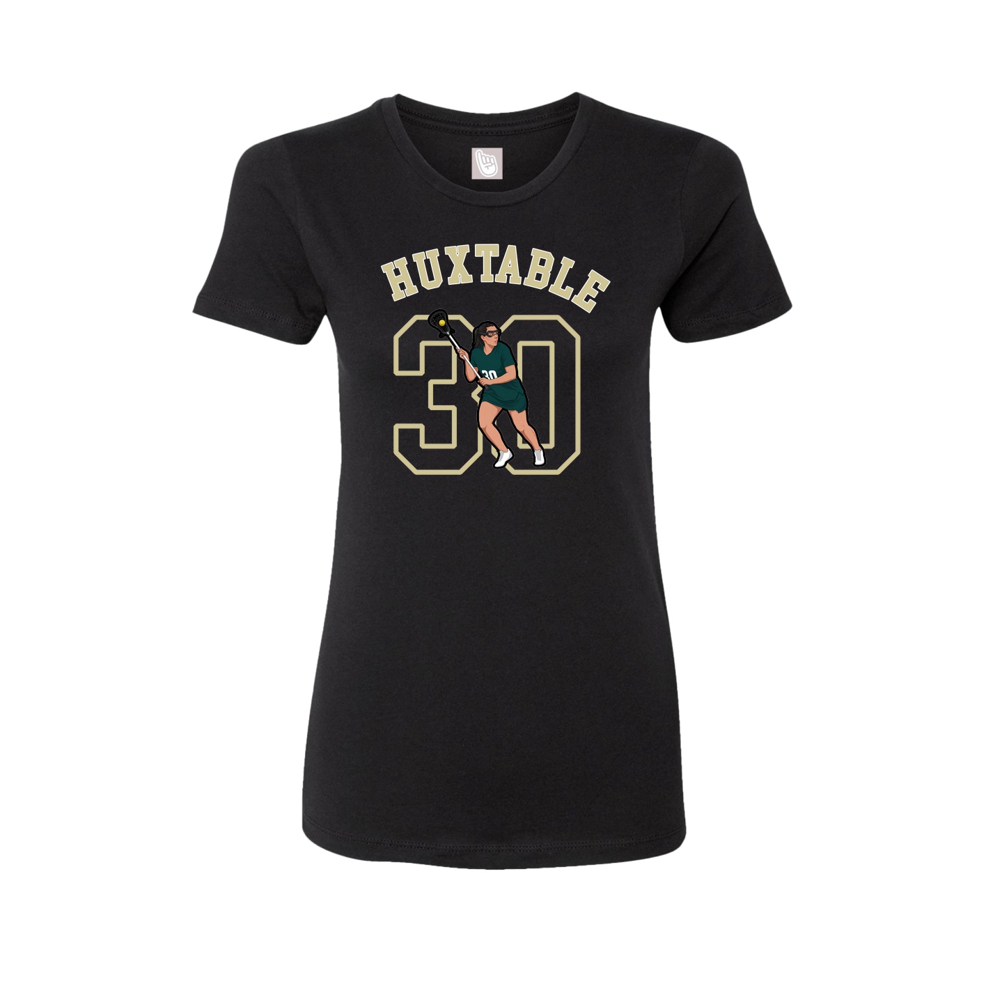 Fitted Women's Tee — Shirsey Arch in Black