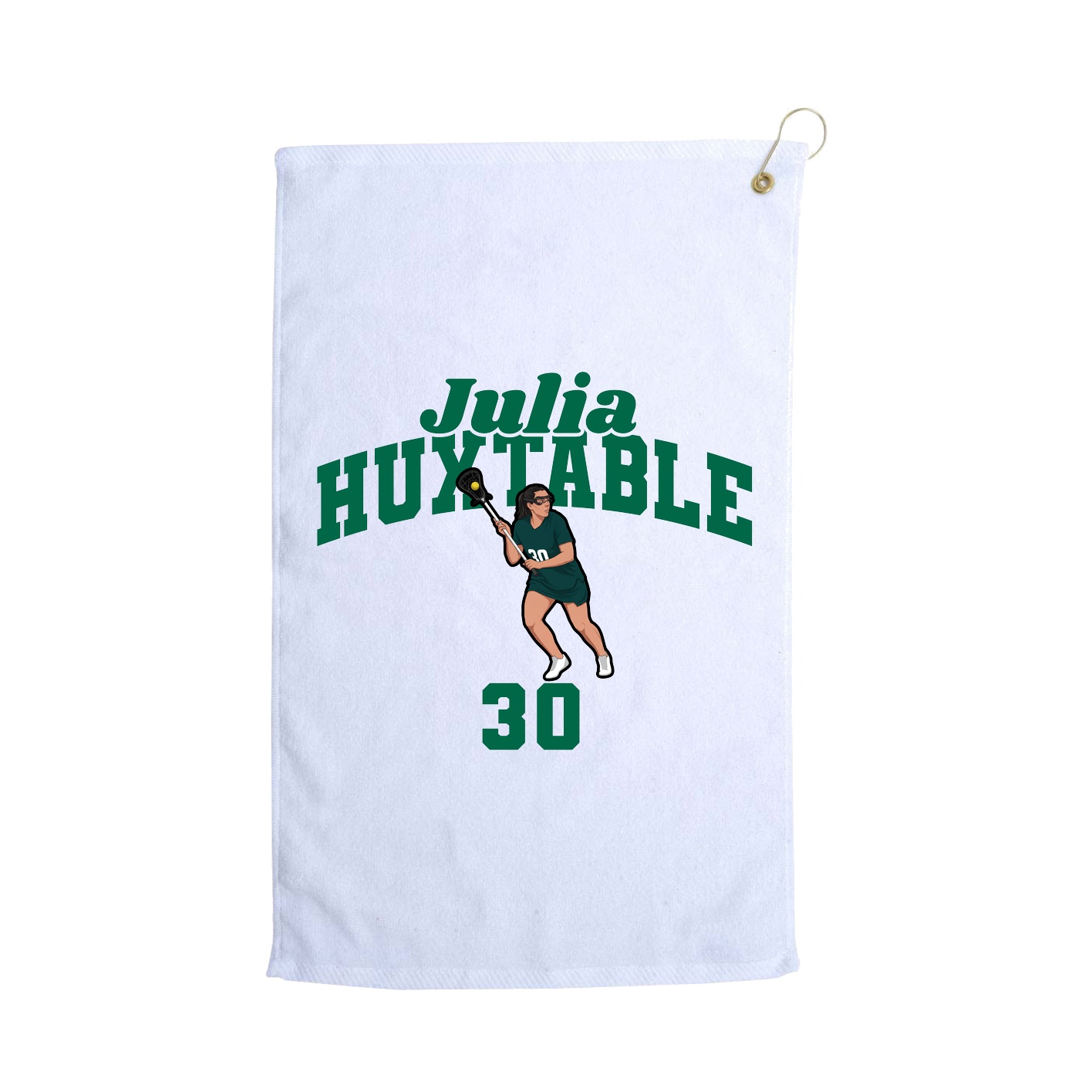 Golf Towel — Signature Arch in White