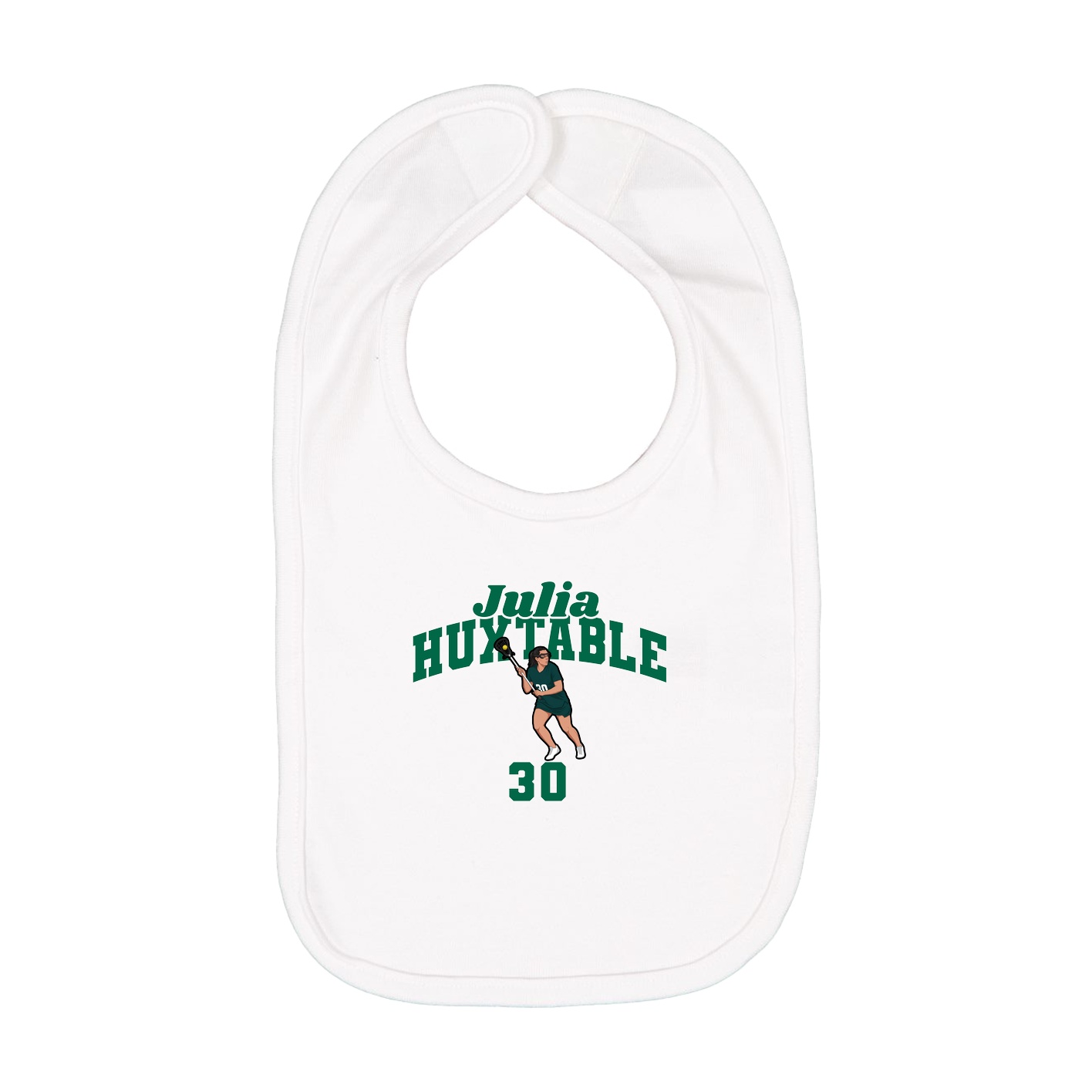 Infant Bib — Signature Arch in White