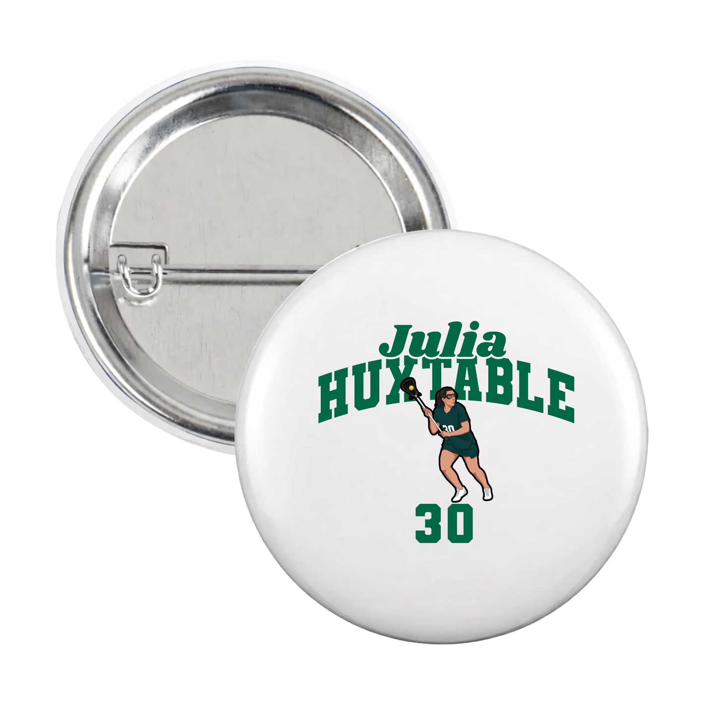Game Day Button — Signature Arch in White