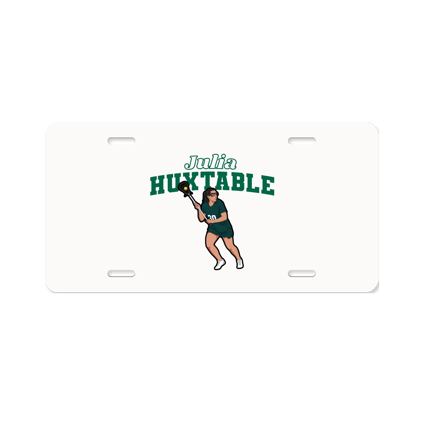 License Plate — Name Arch in Classic