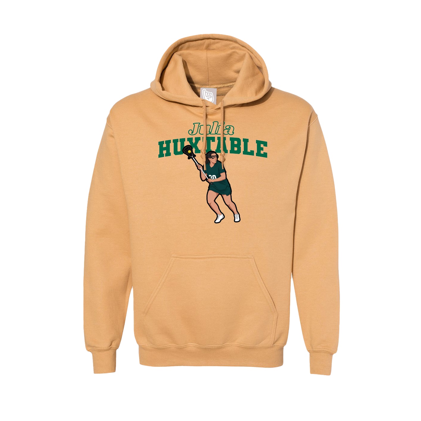 Hoodie — Name Arch in Vegas Gold