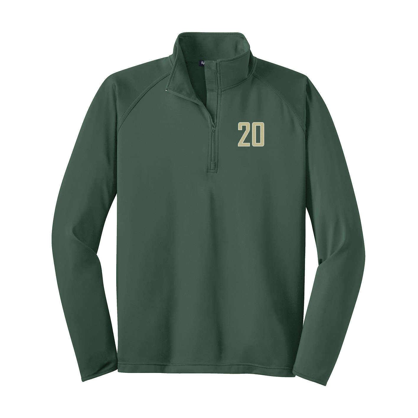 Q-Zip Pullover — Front Shirsy in Green