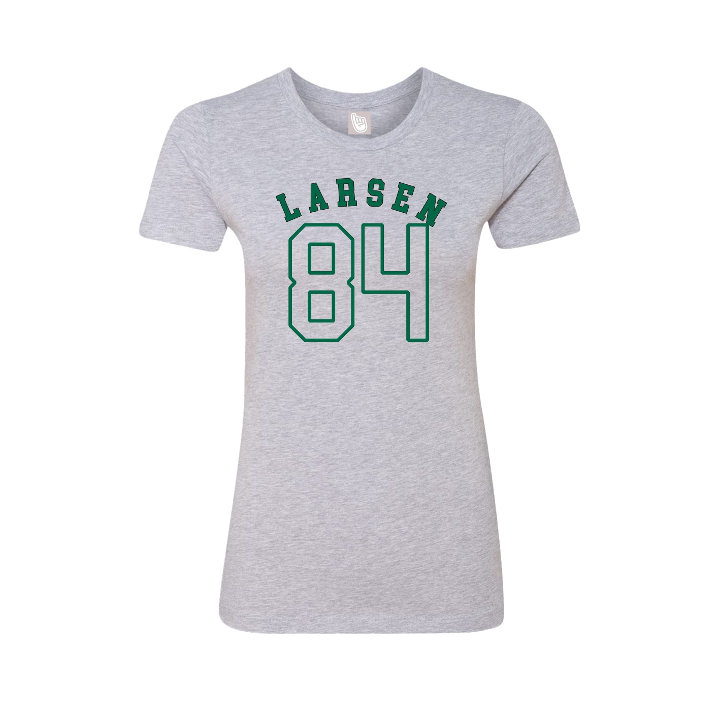Fitted Women's Tee — Shirsey Arch in Grey
