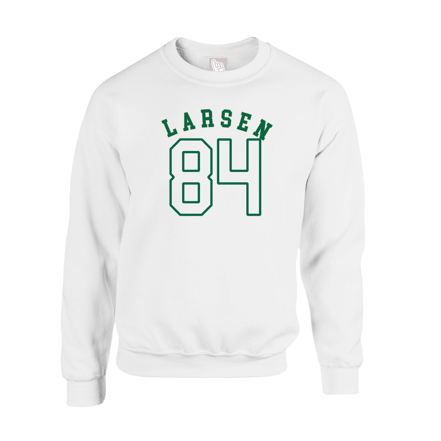 Fleece Crew — Shirsey Arch in White