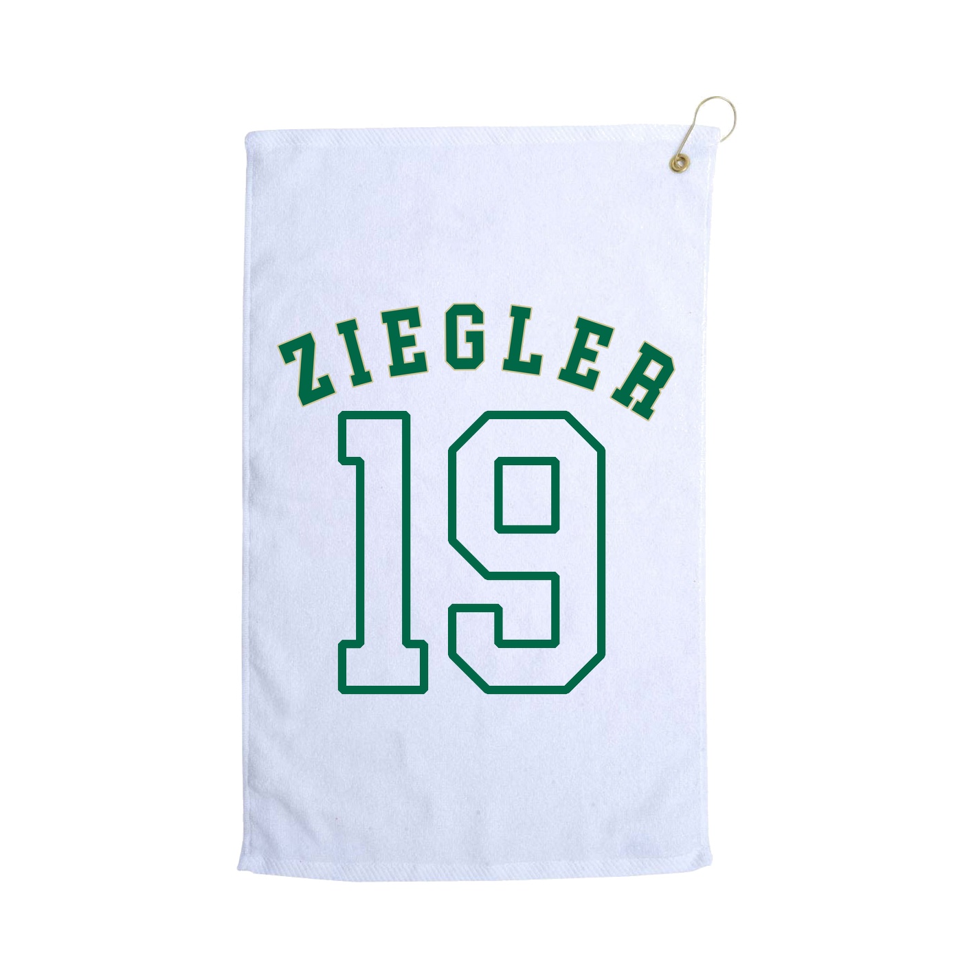 Golf Towel — Shirsey Arch in White