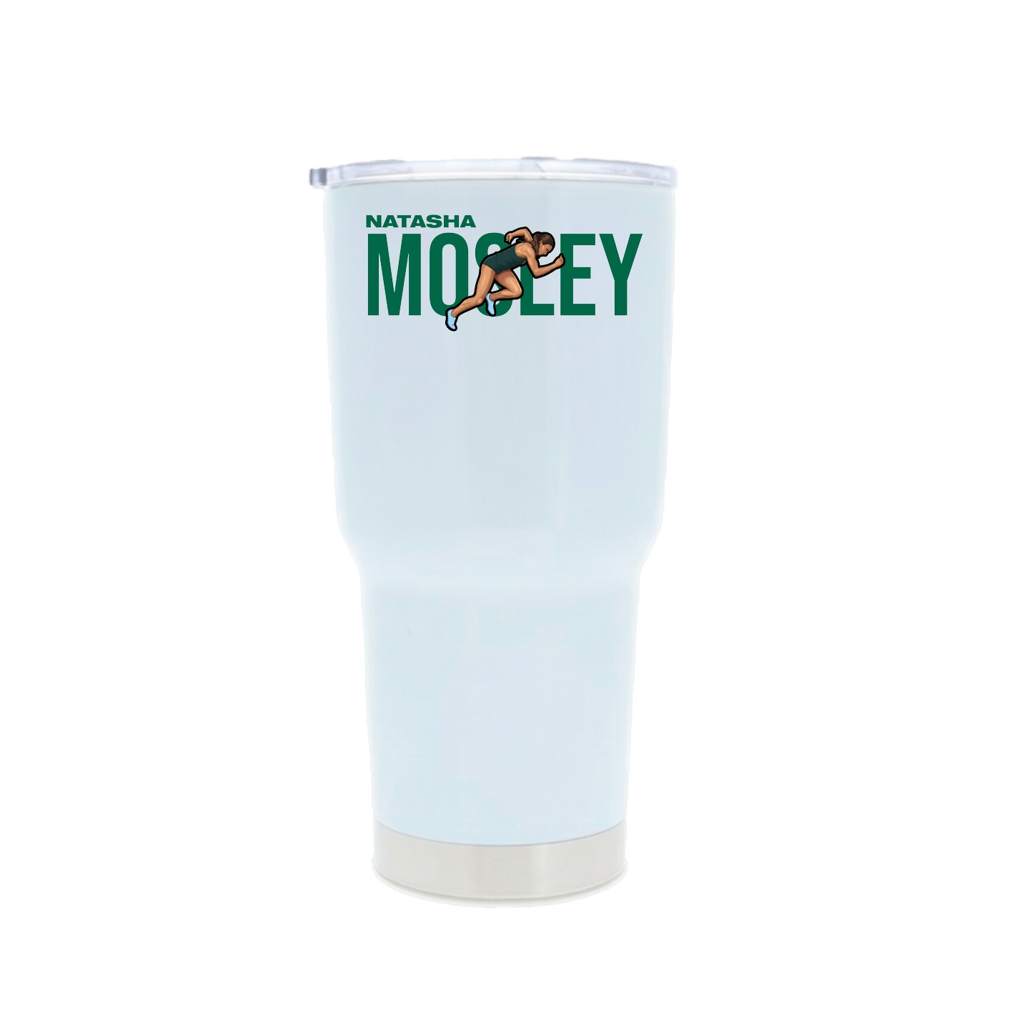 30oz Stainless Steel Tumbler — Player Name in White