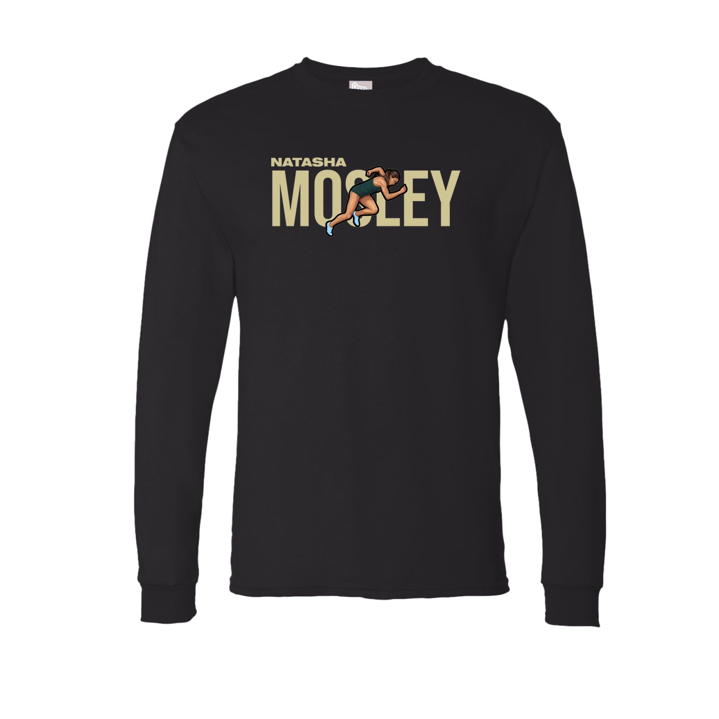 Long Sleeve Tee — Player Name in Black