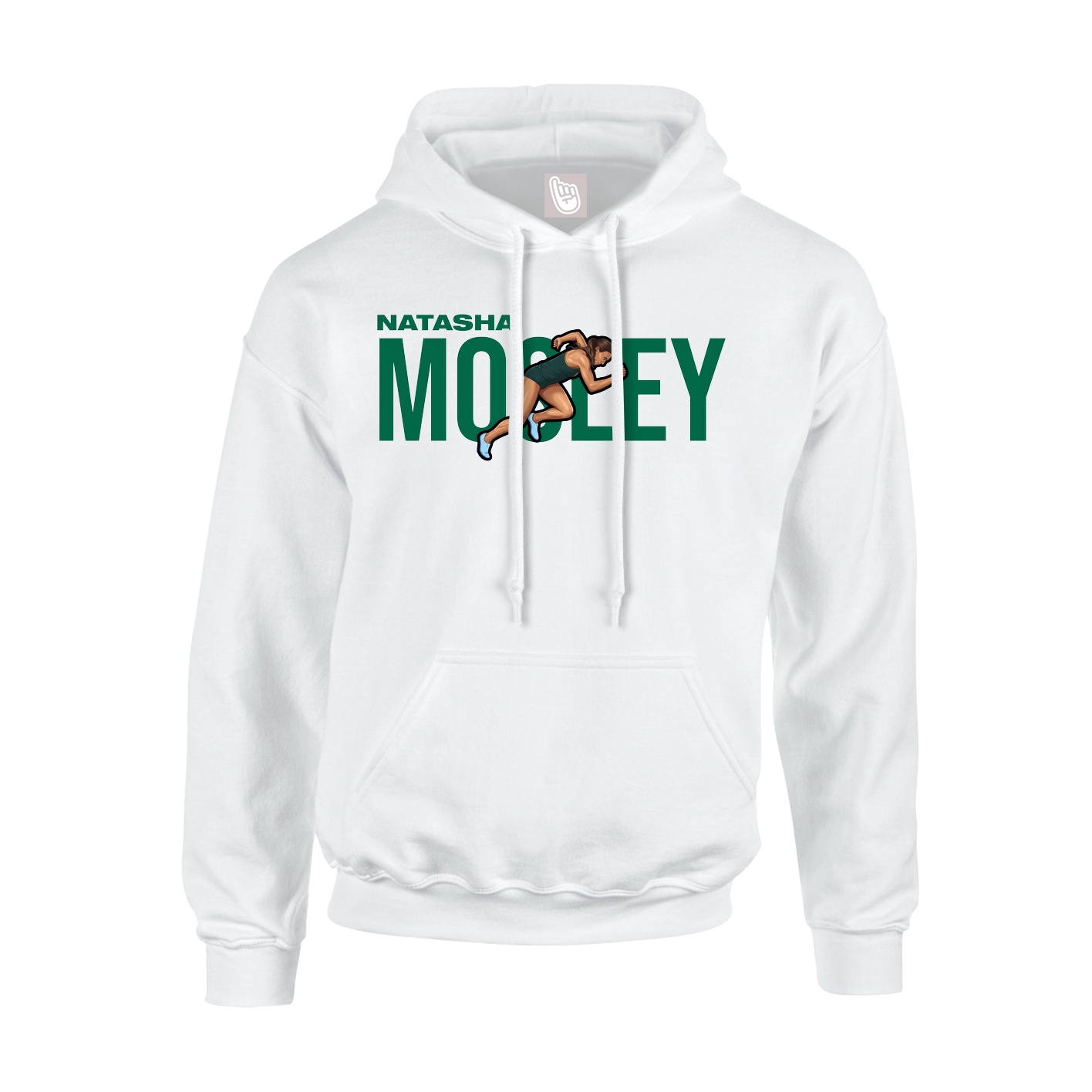 Youth Hoodie — Player Name in White