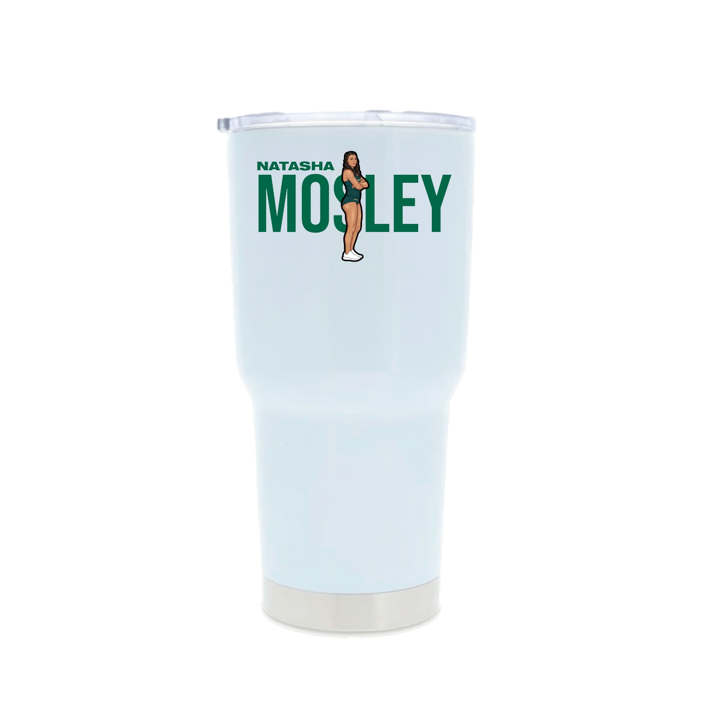 30oz Stainless Steel Tumbler — Player Name in White