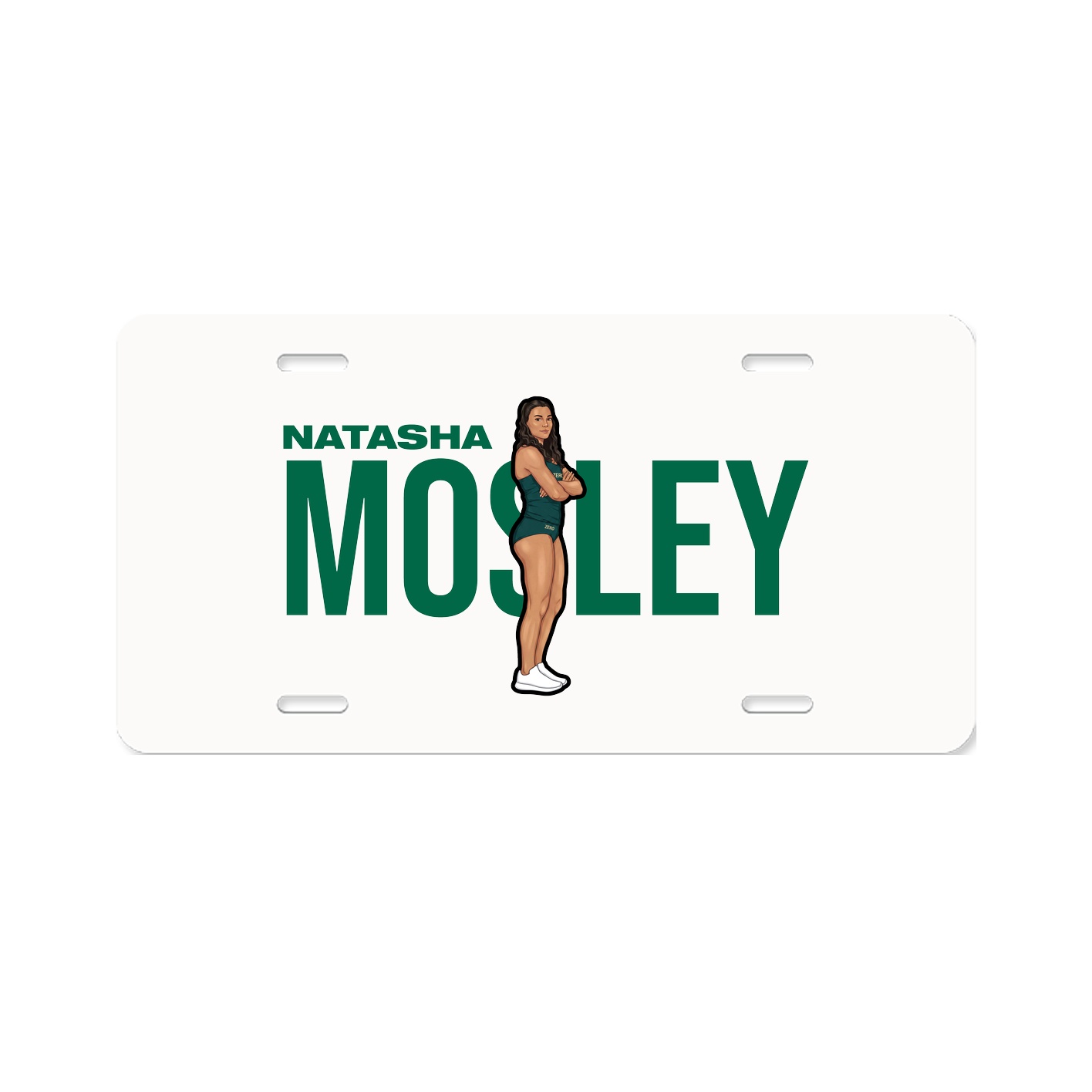 License Plate — Player Name in Classic