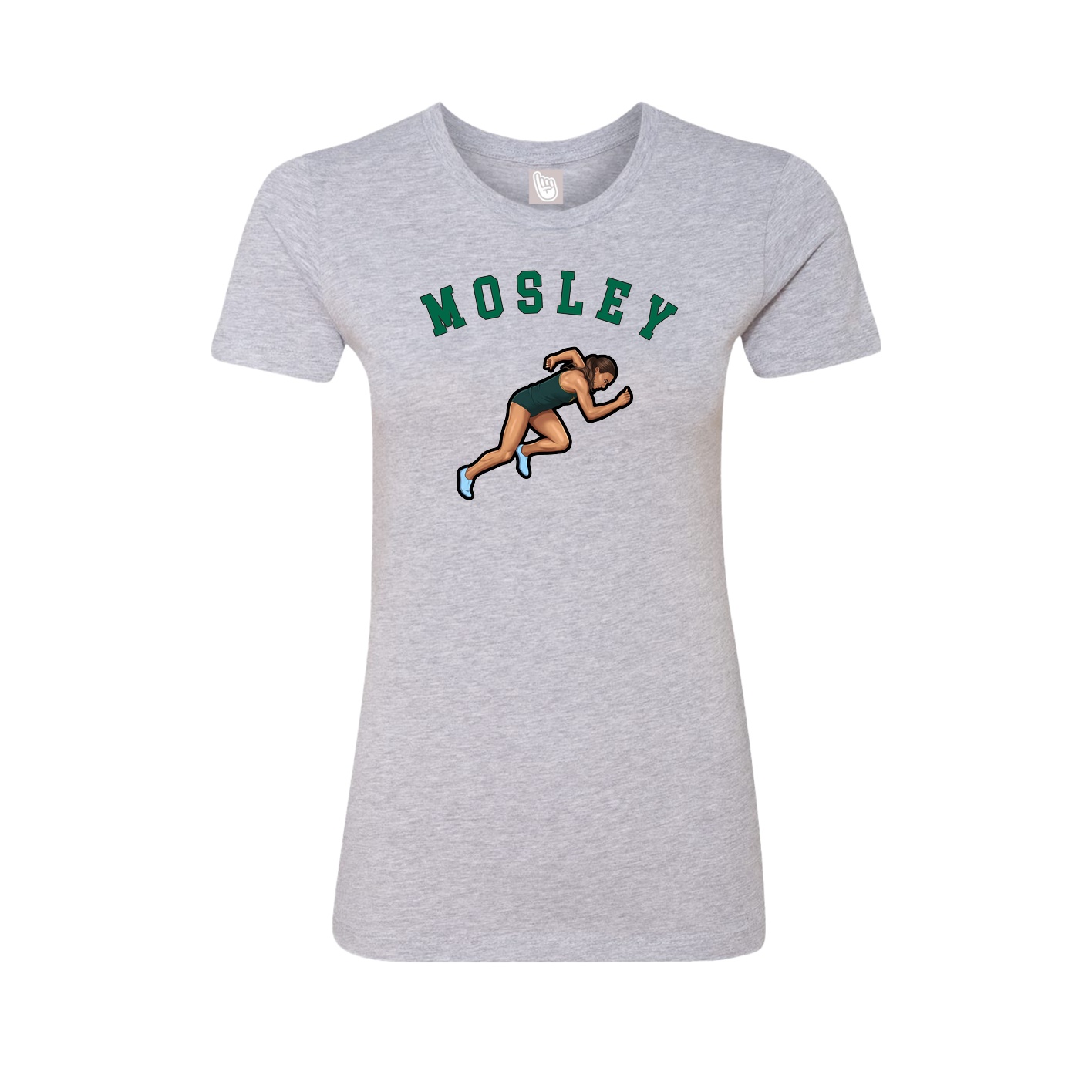 Fitted Women's Tee — Shirsey Arch in Grey