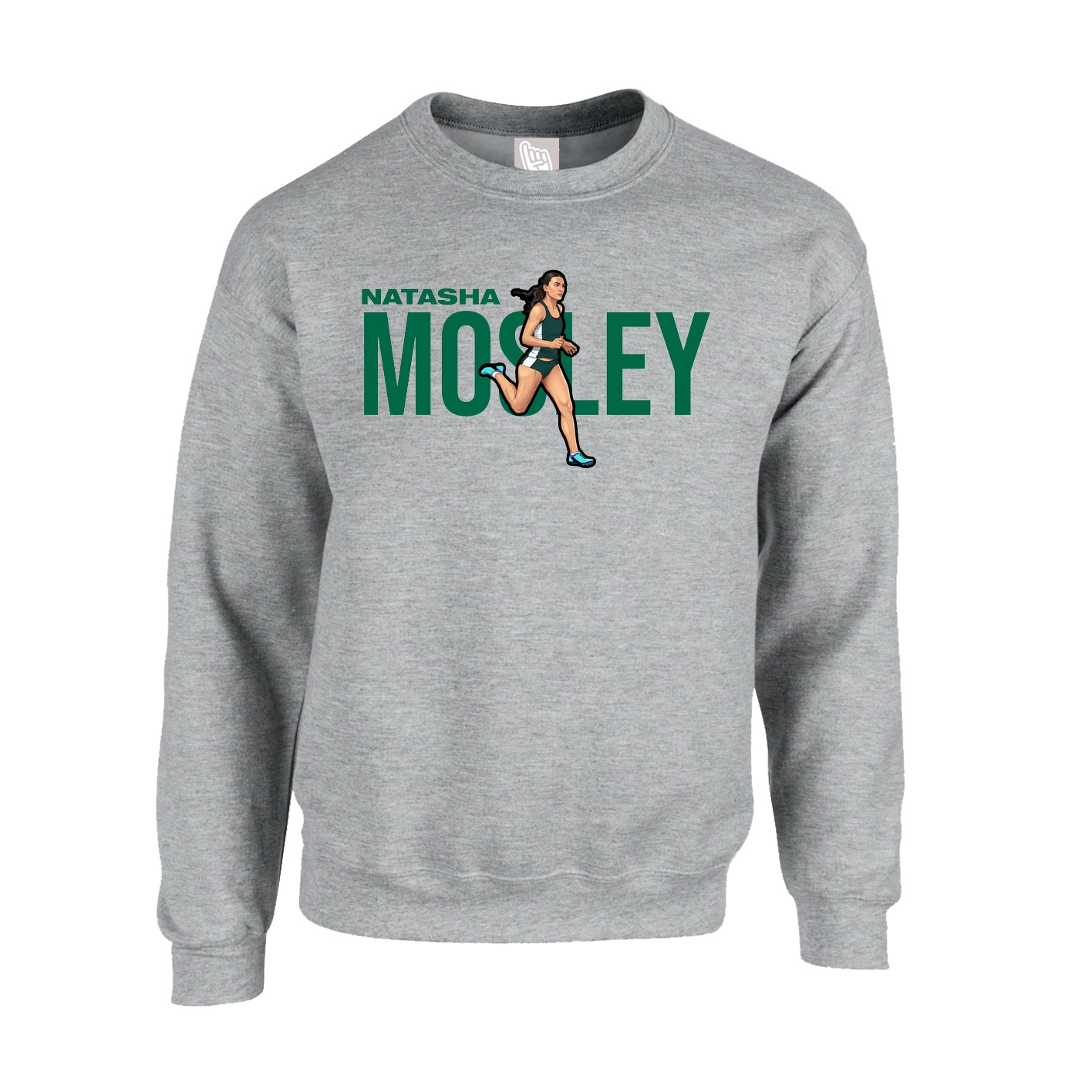 Fleece Crew — Player Name in Grey