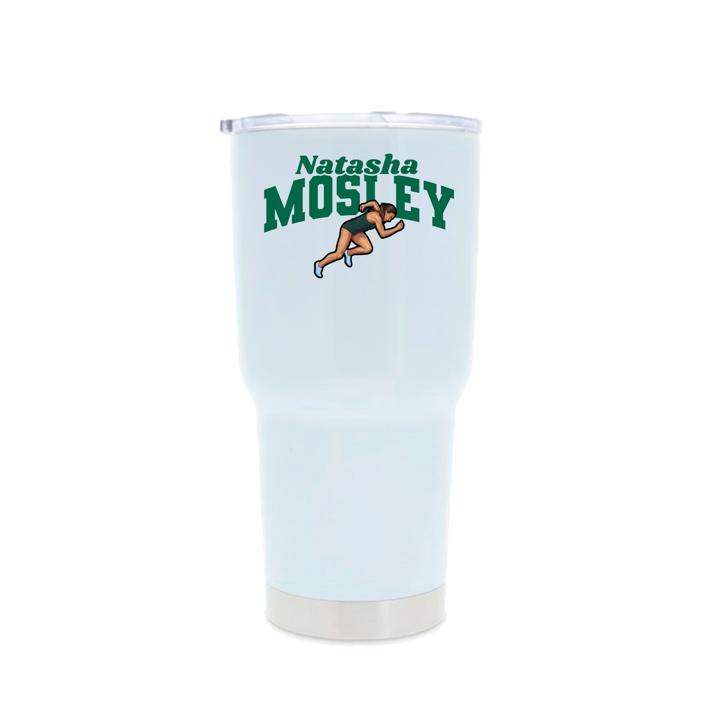 30oz Stainless Steel Tumbler — Signature Arch in White