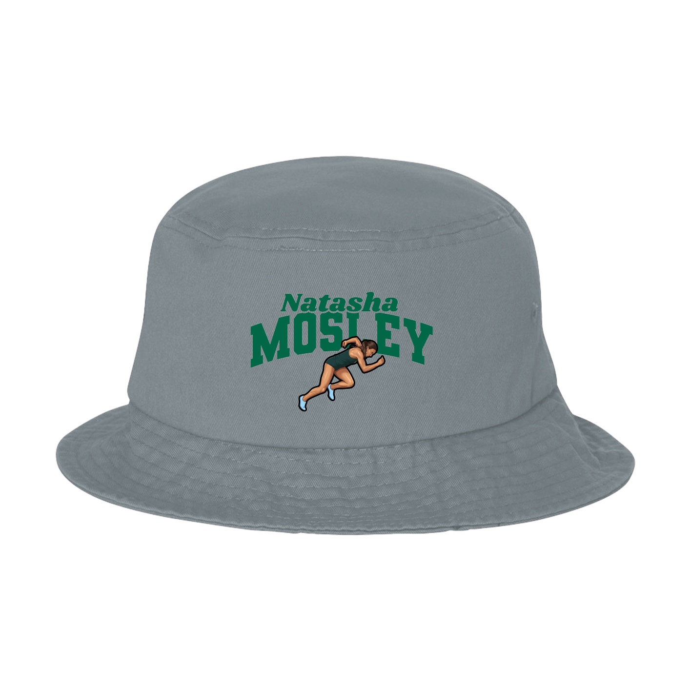 Bucket Cap — Signature Arch in Grey