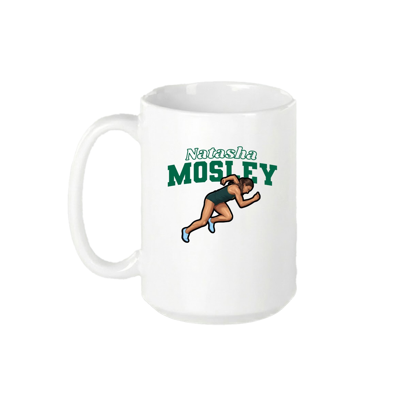 15oz Coffee Mug — Name Arch in White