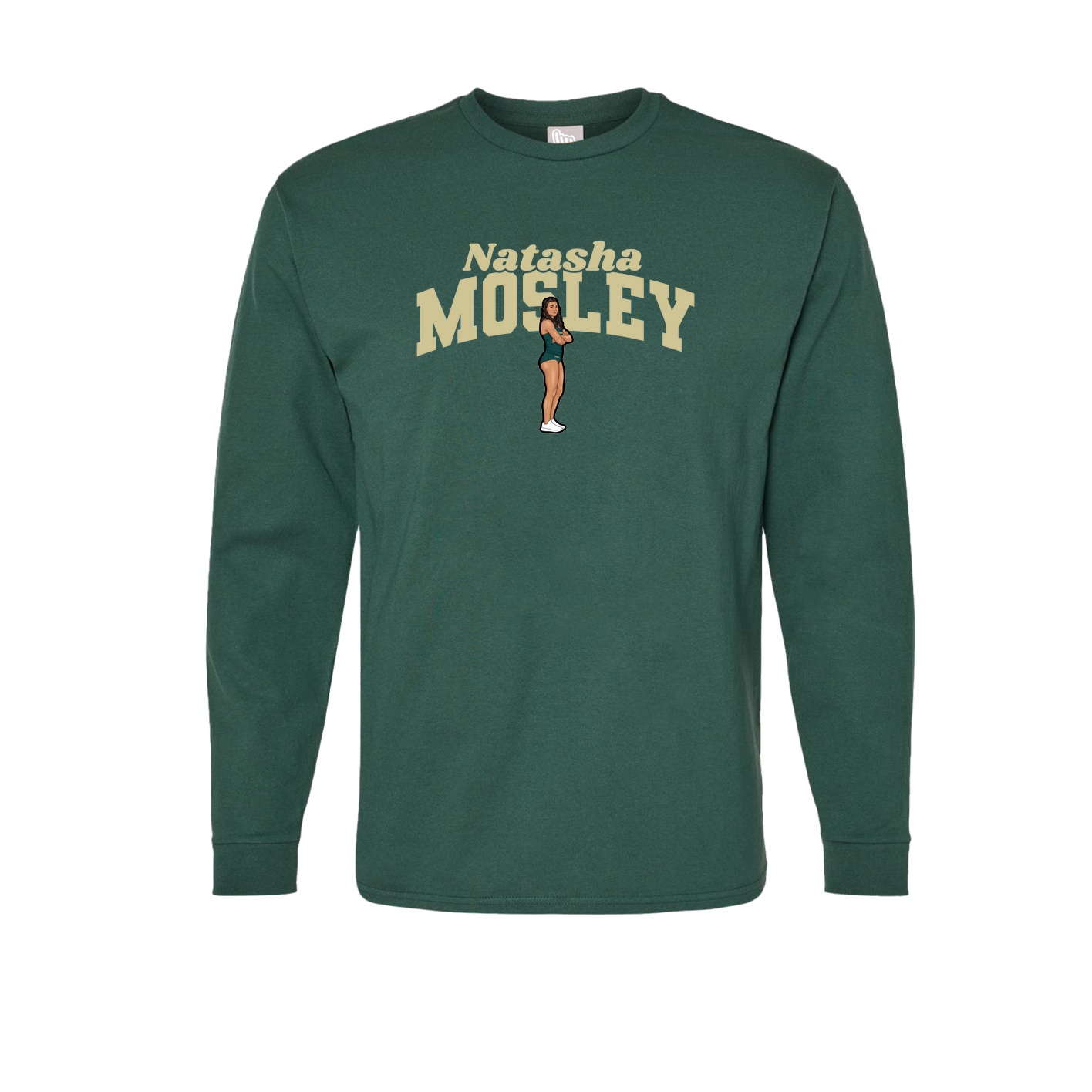 Long Sleeve Tee — Signature Arch in Green